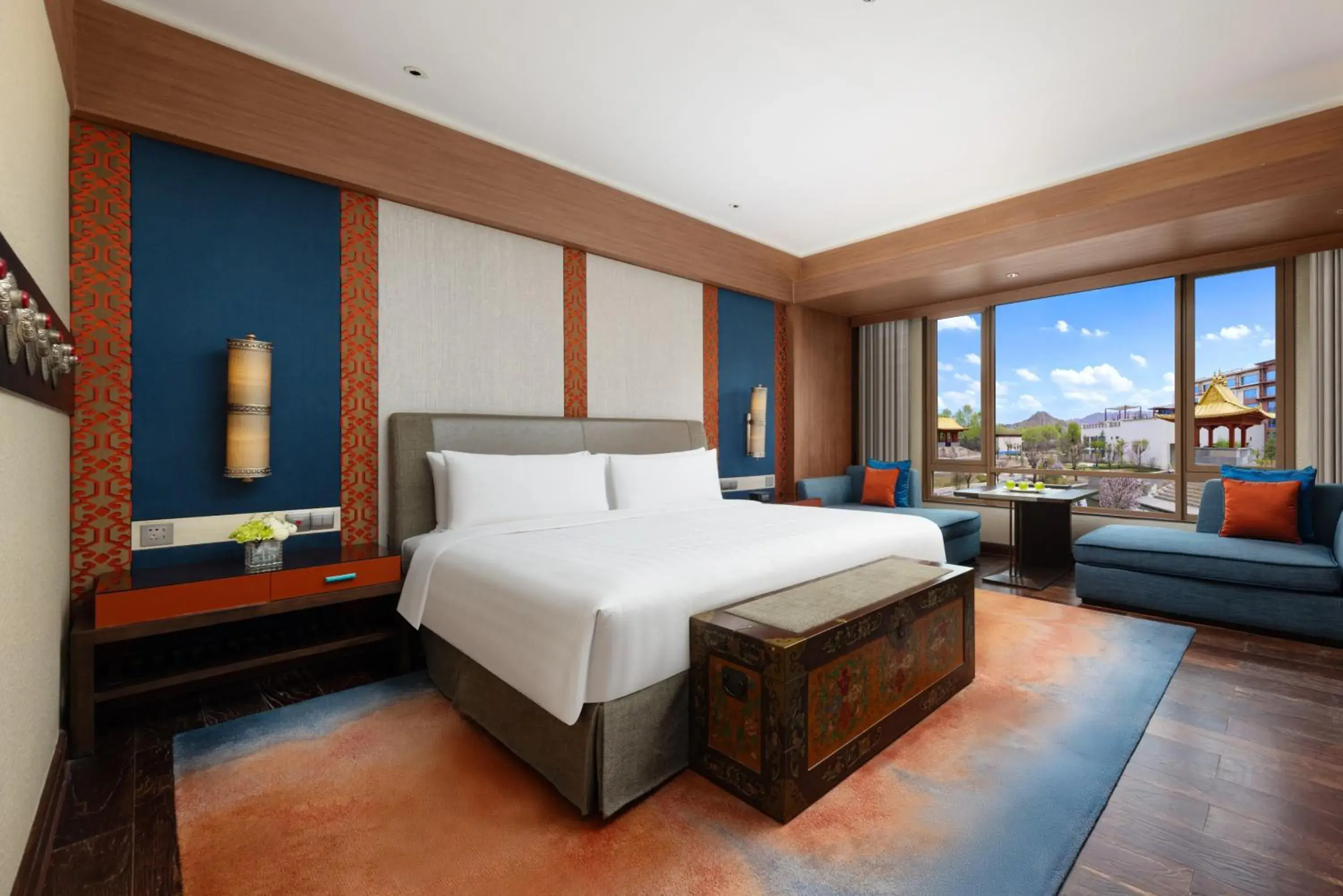 Bed in Shangri-La Lhasa Bed in Shangri-La Lhasa