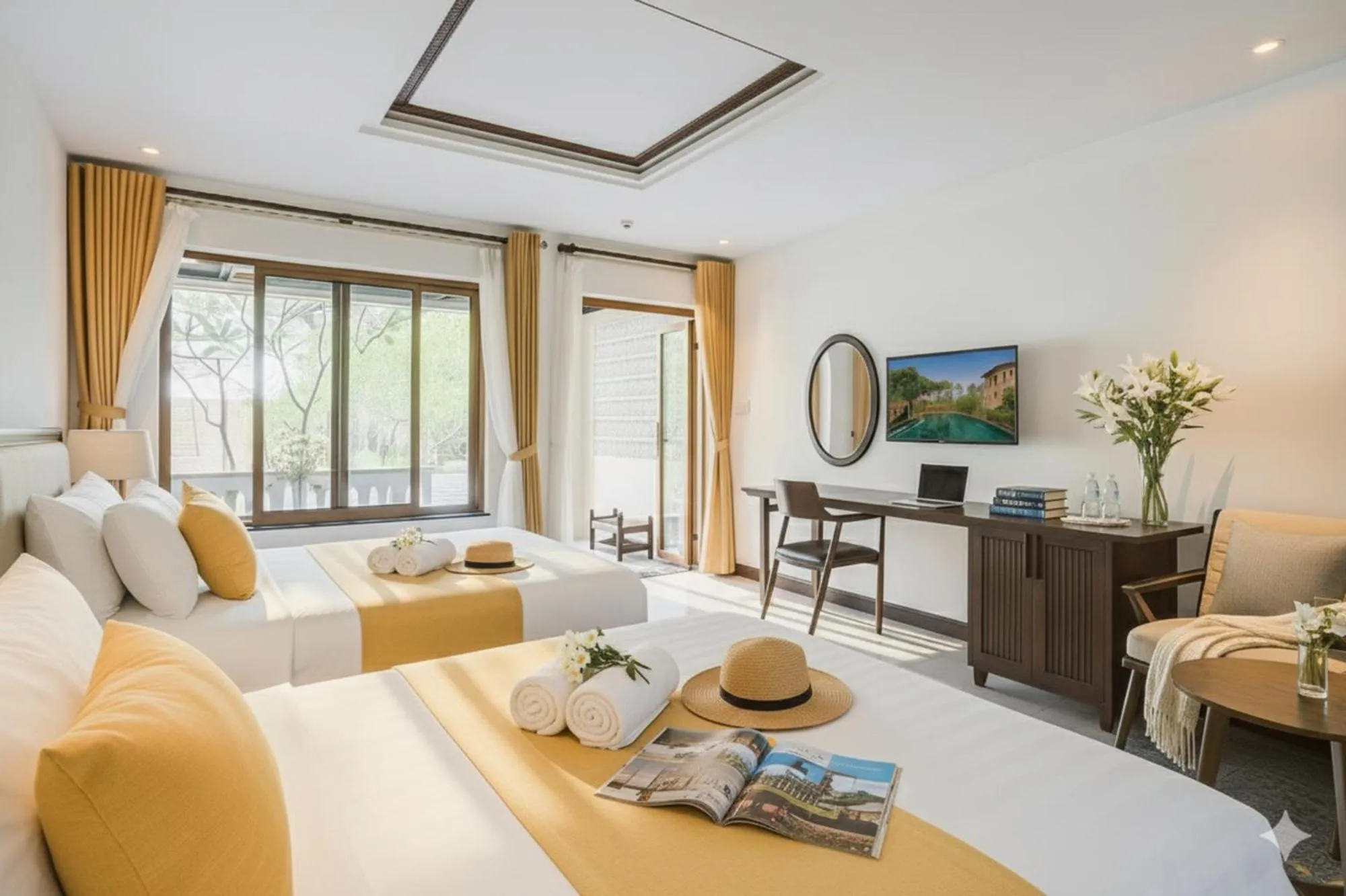 Bed in Én Retreat Hoi An