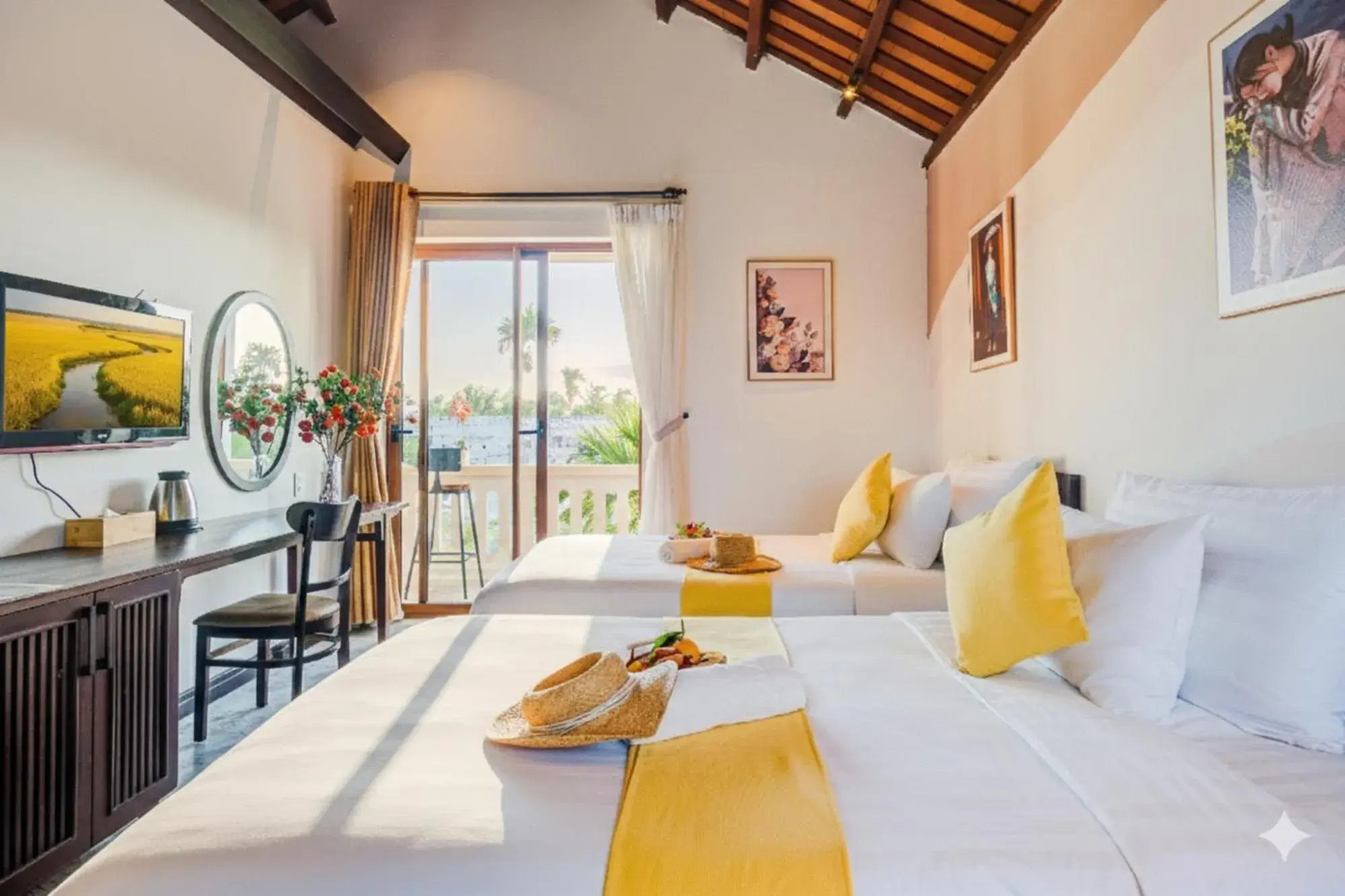 Twin Room with Garden View in Én Retreat Hoi An Twin Room with Garden View in Én Retreat Hoi An