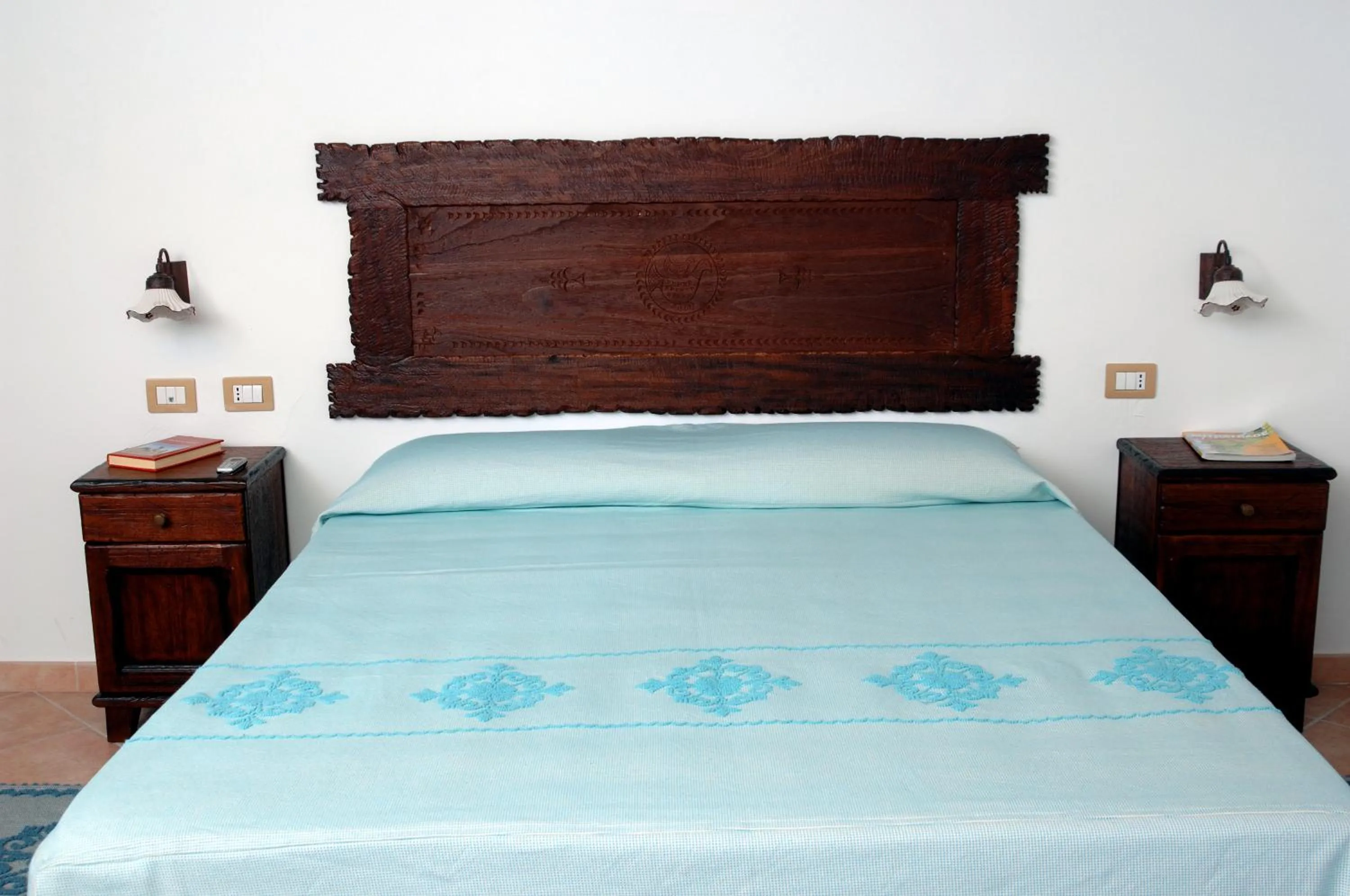 Bedroom, Bed in Hotel Resort Nuraghe Arvu