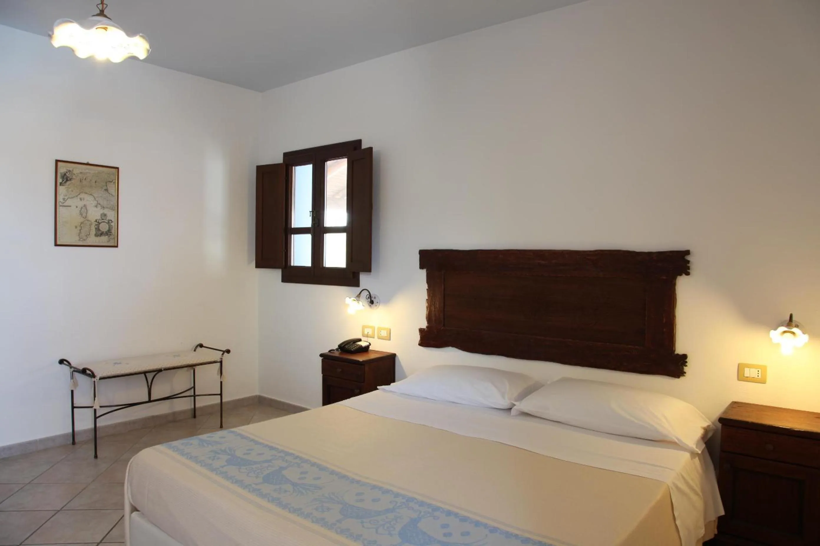 Bed in Hotel Resort Nuraghe Arvu