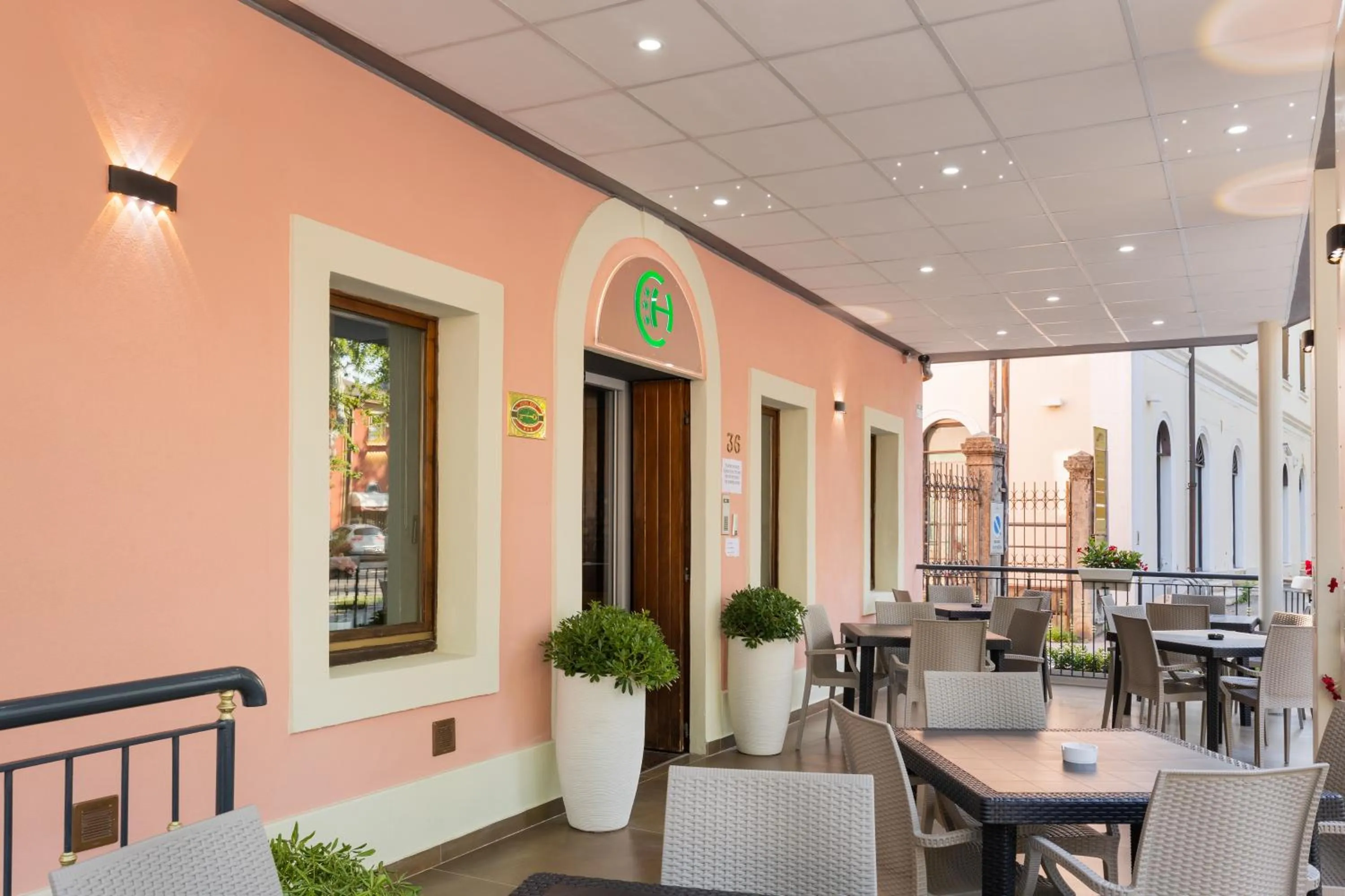 Patio in Hotel City Verona