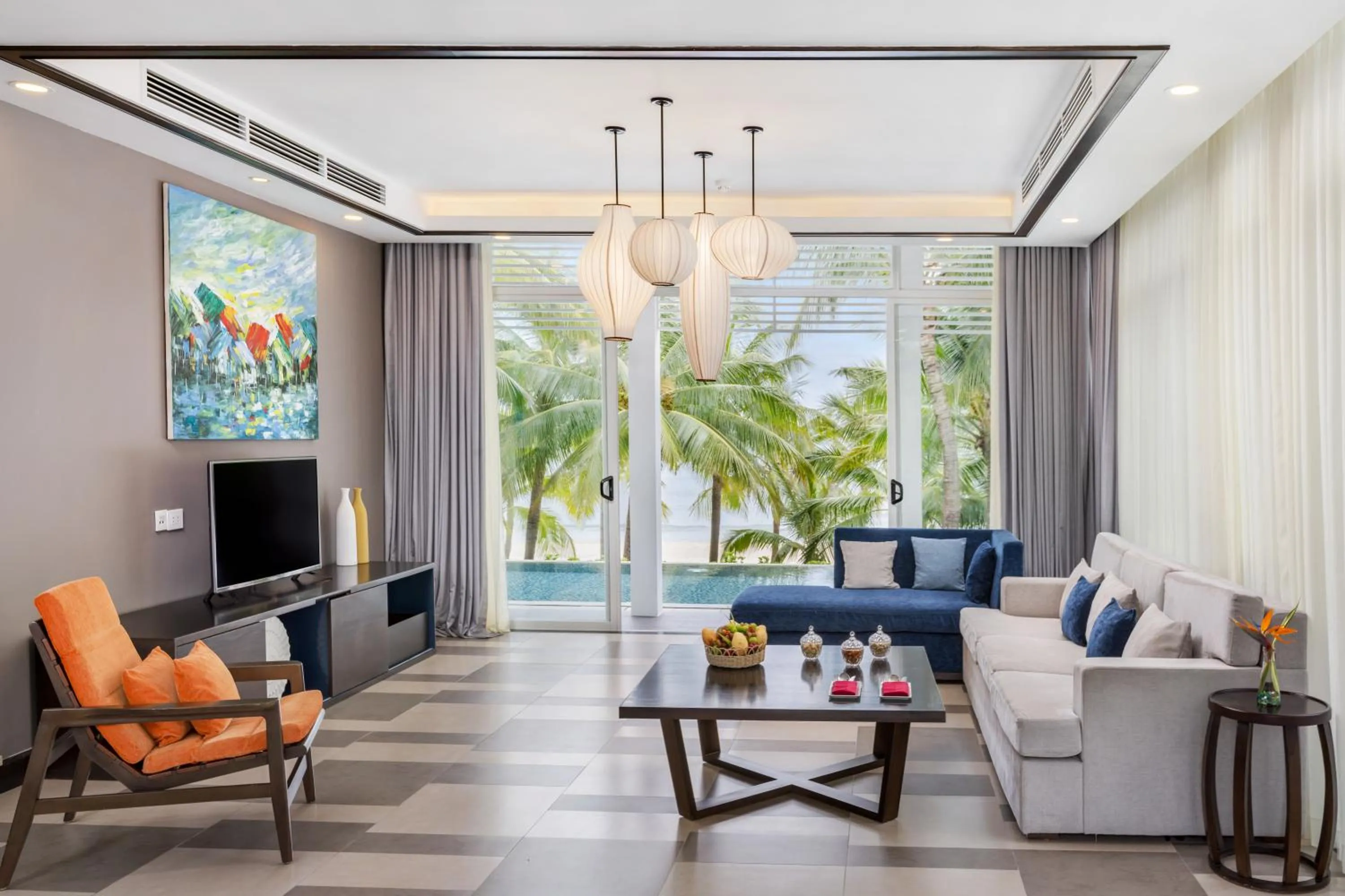 Living room in Premier Village Danang Resort Managed By Accor