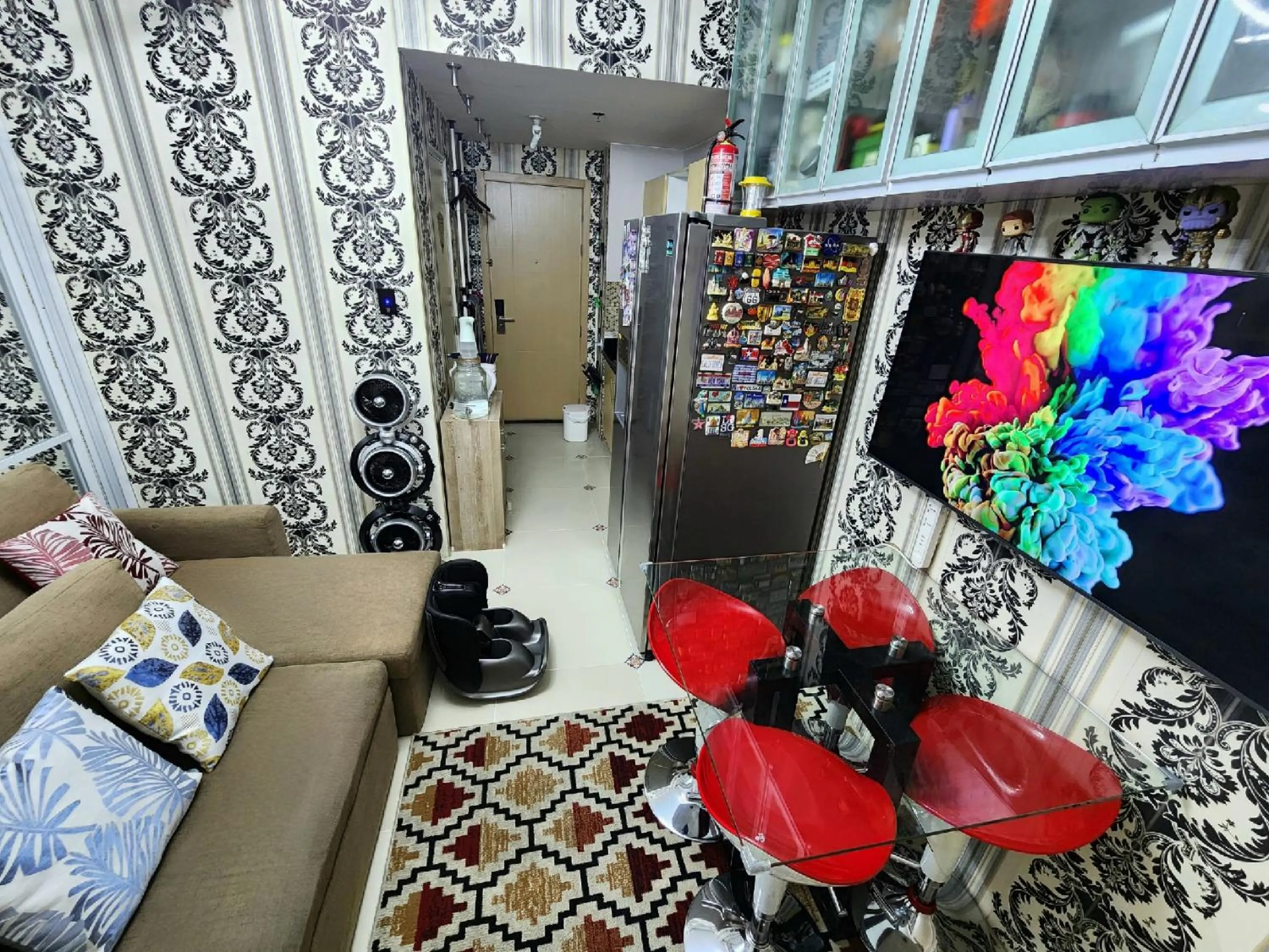 TV and multimedia in Elegant Studio at Grass Residences 1-5 persons only, Quezon City