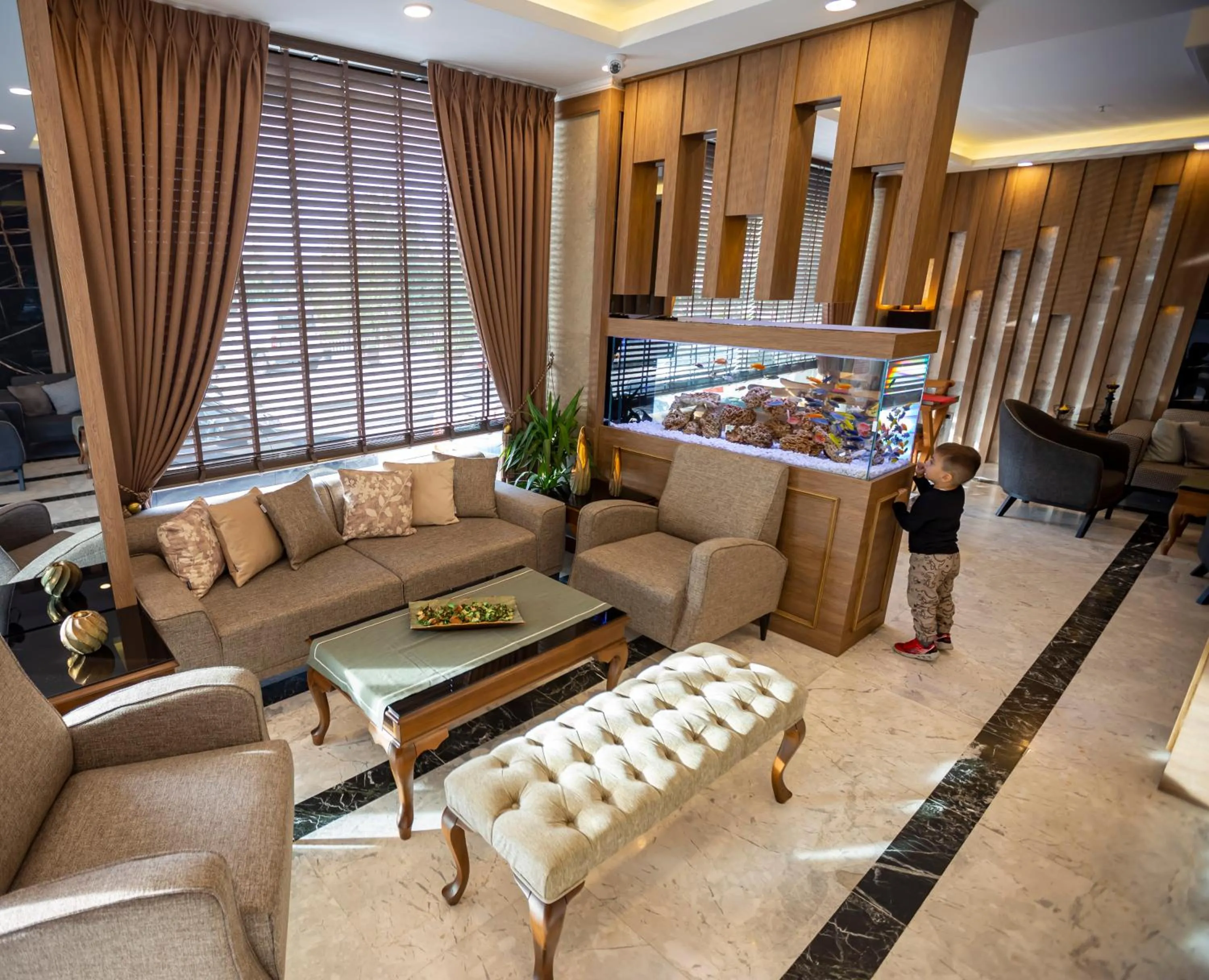 Seating area in Hamitbey Hotel Yenikapı