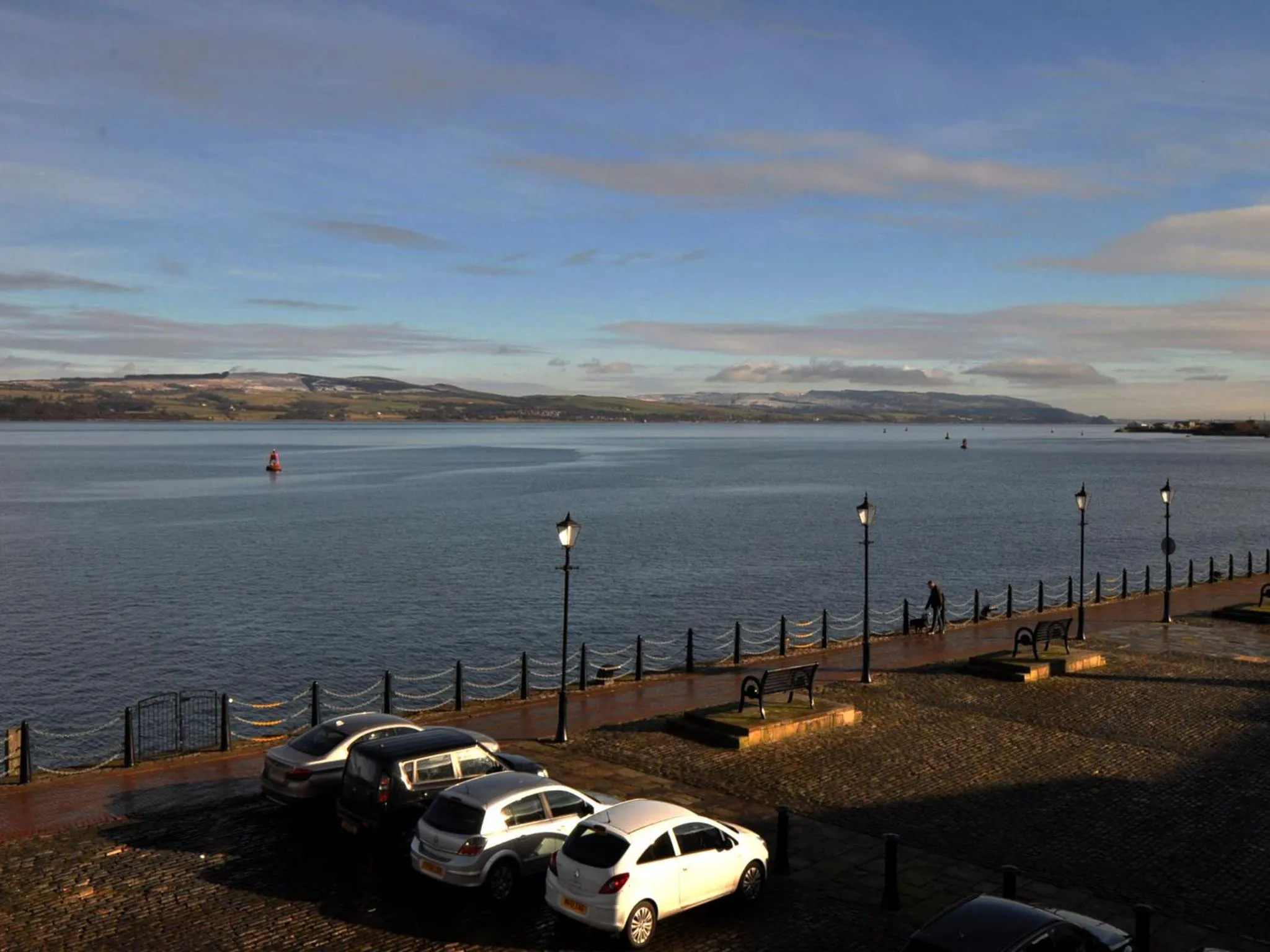 Bird's eye view in The Waterfront