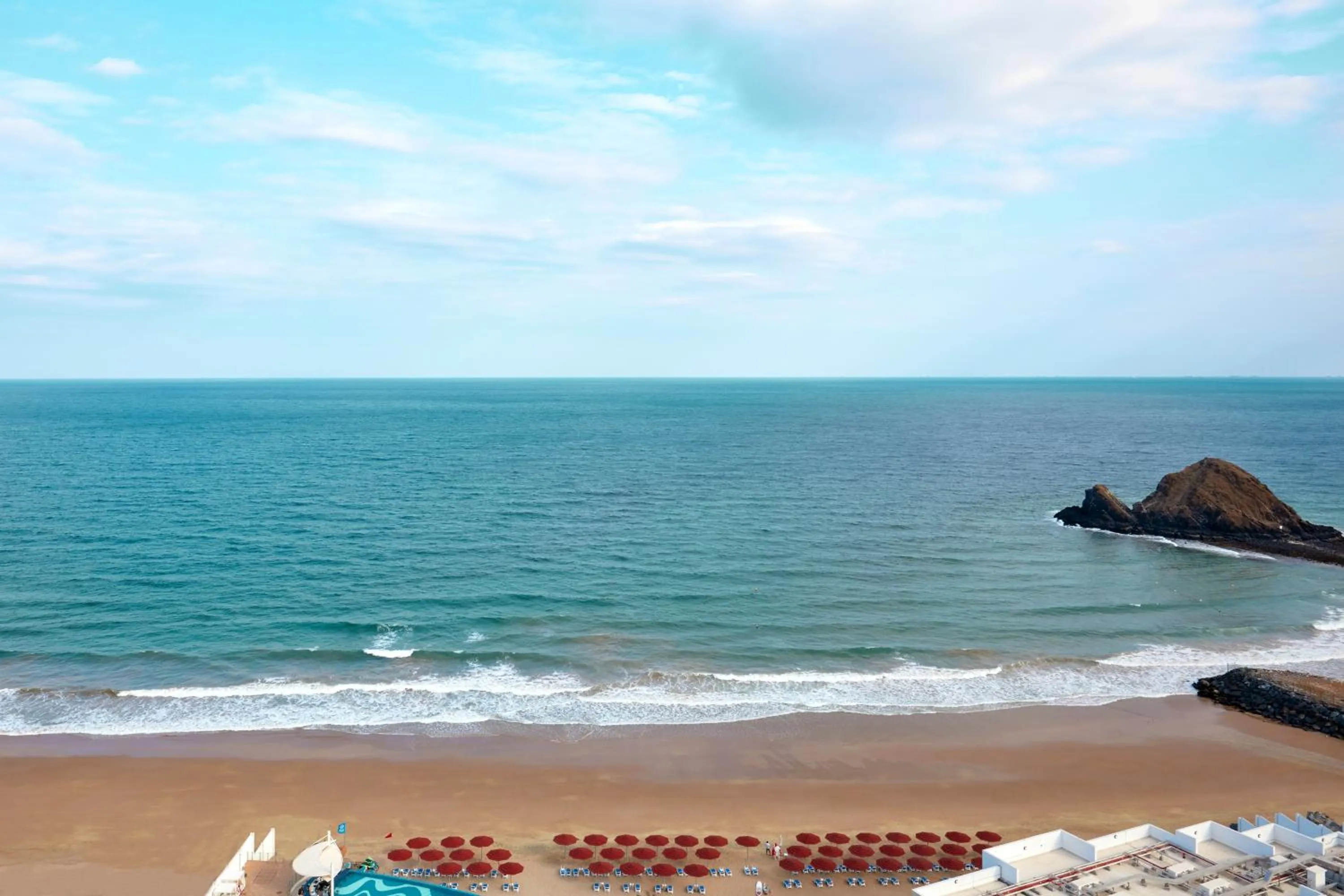 Beach in Royal M Al Aqah Beach Resort by Gewan