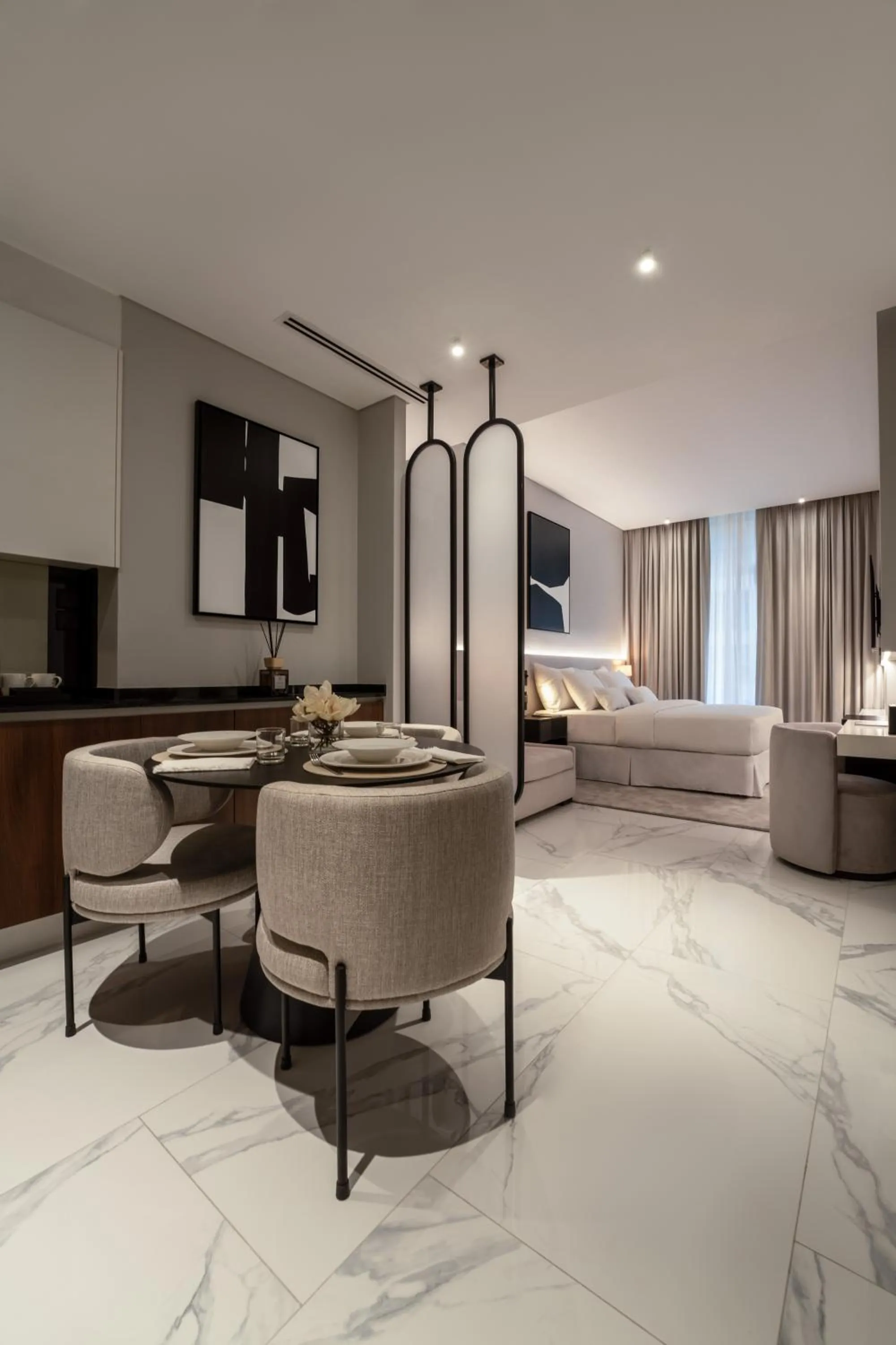 Living room in Lusso Hometels J One Business Bay