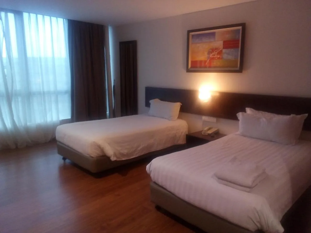 Bed in 906 Riverside Hotel Malacca