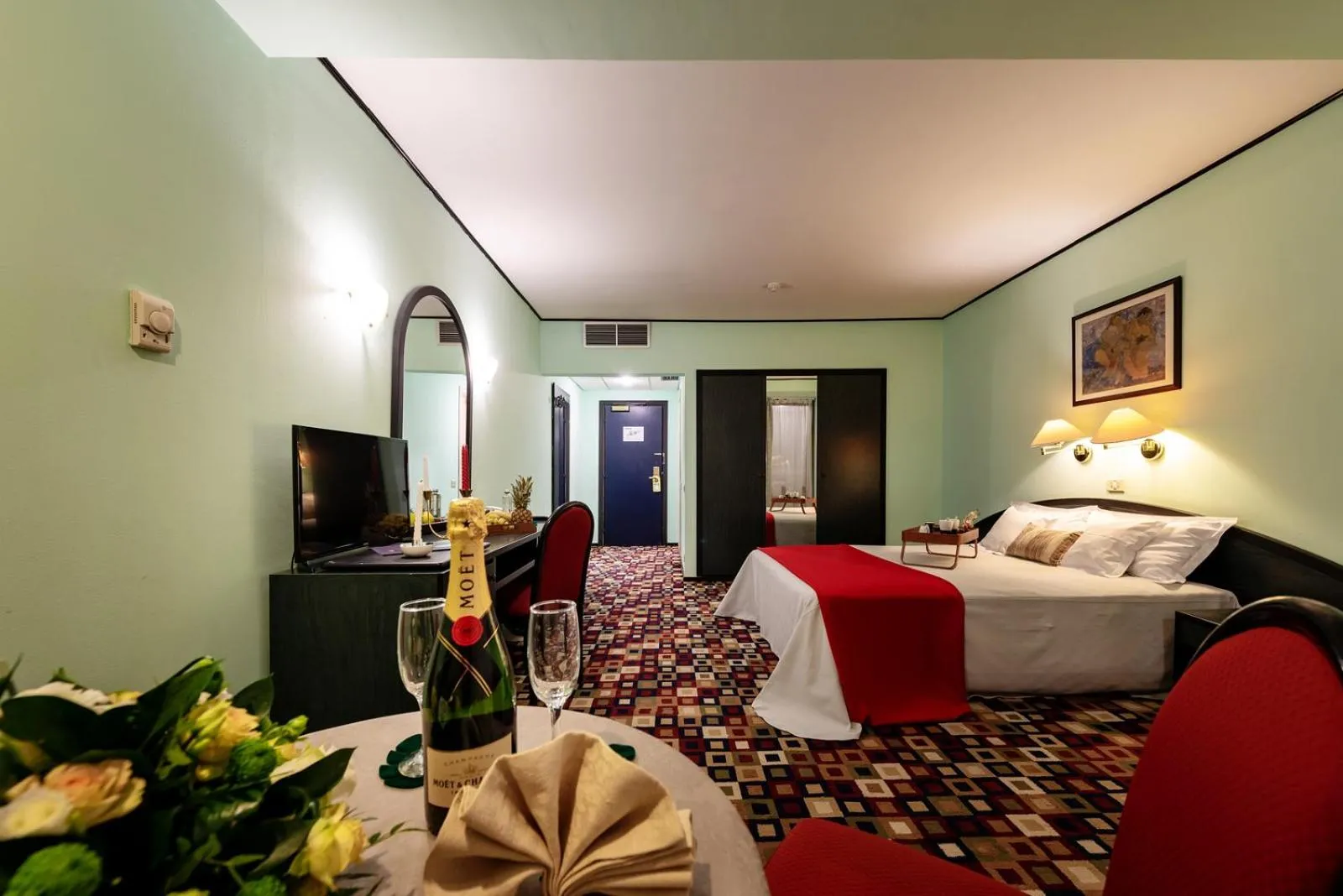 Bed in Hotel Mara