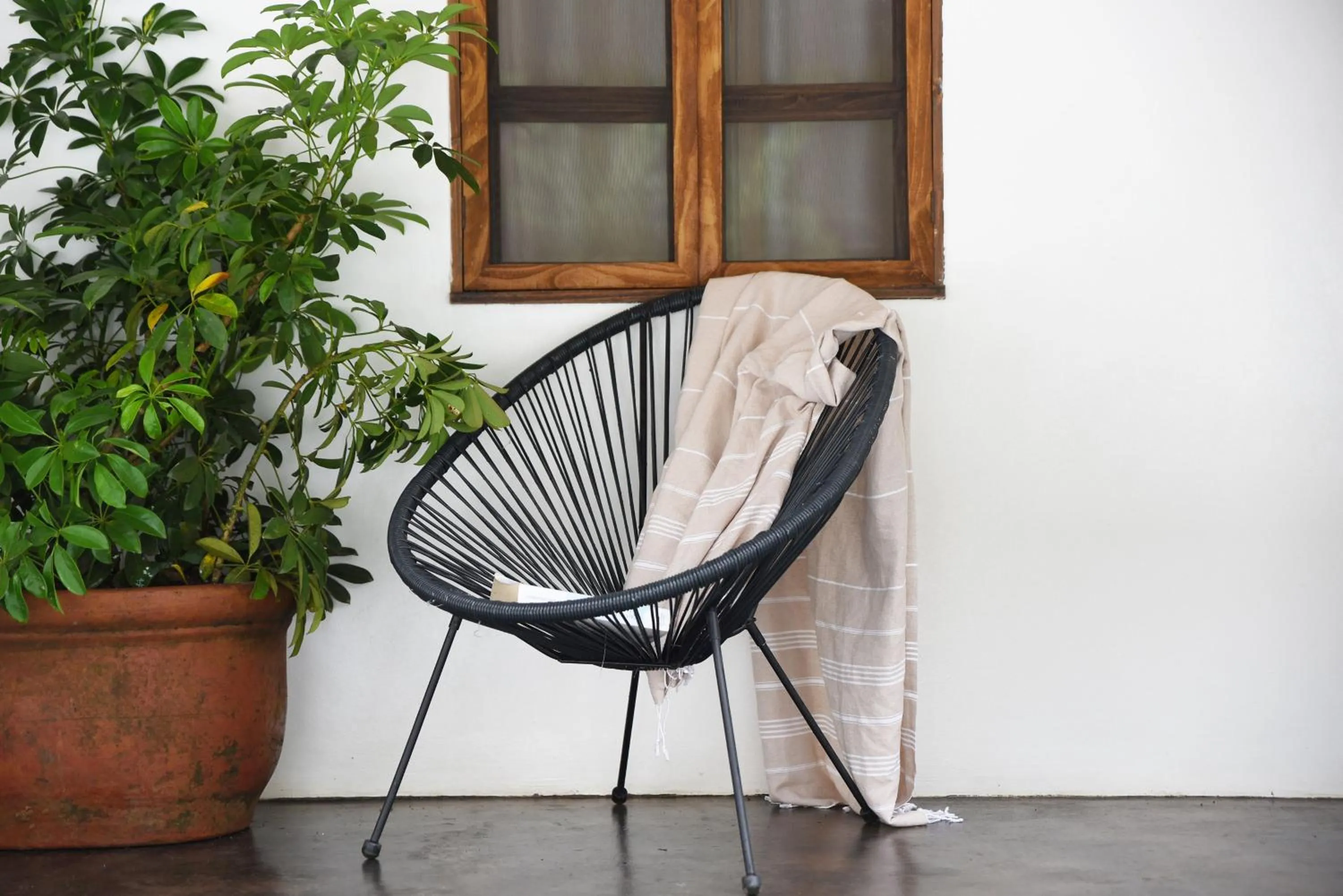 Seating area in Vayu Retreat Villas