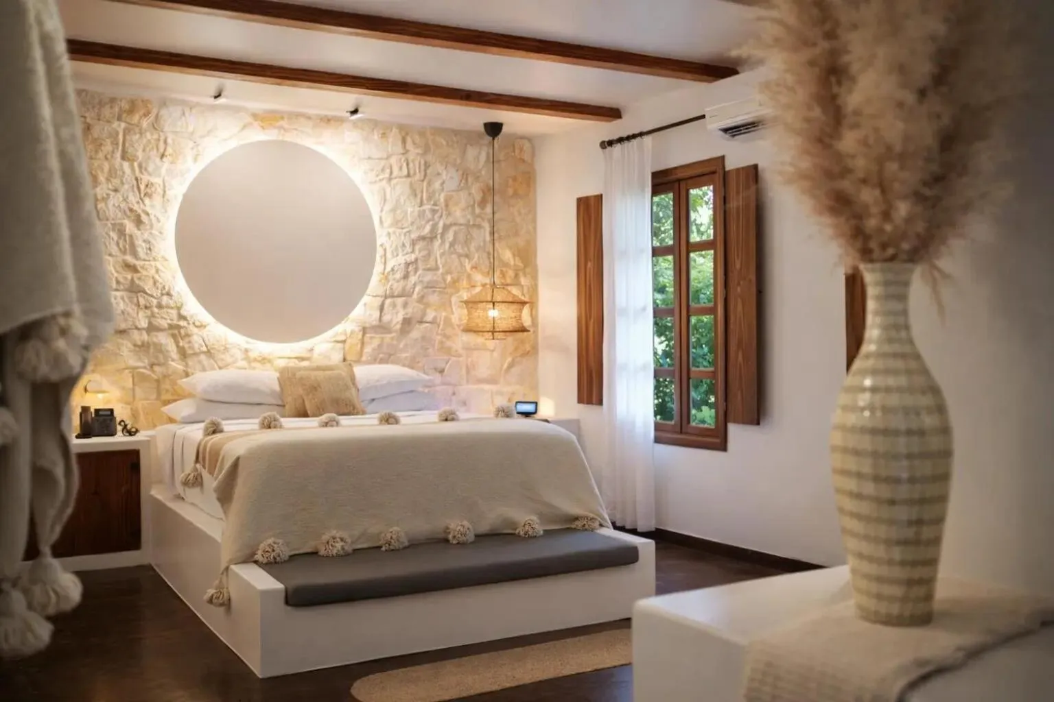 Bed in Vayu Retreat Villas