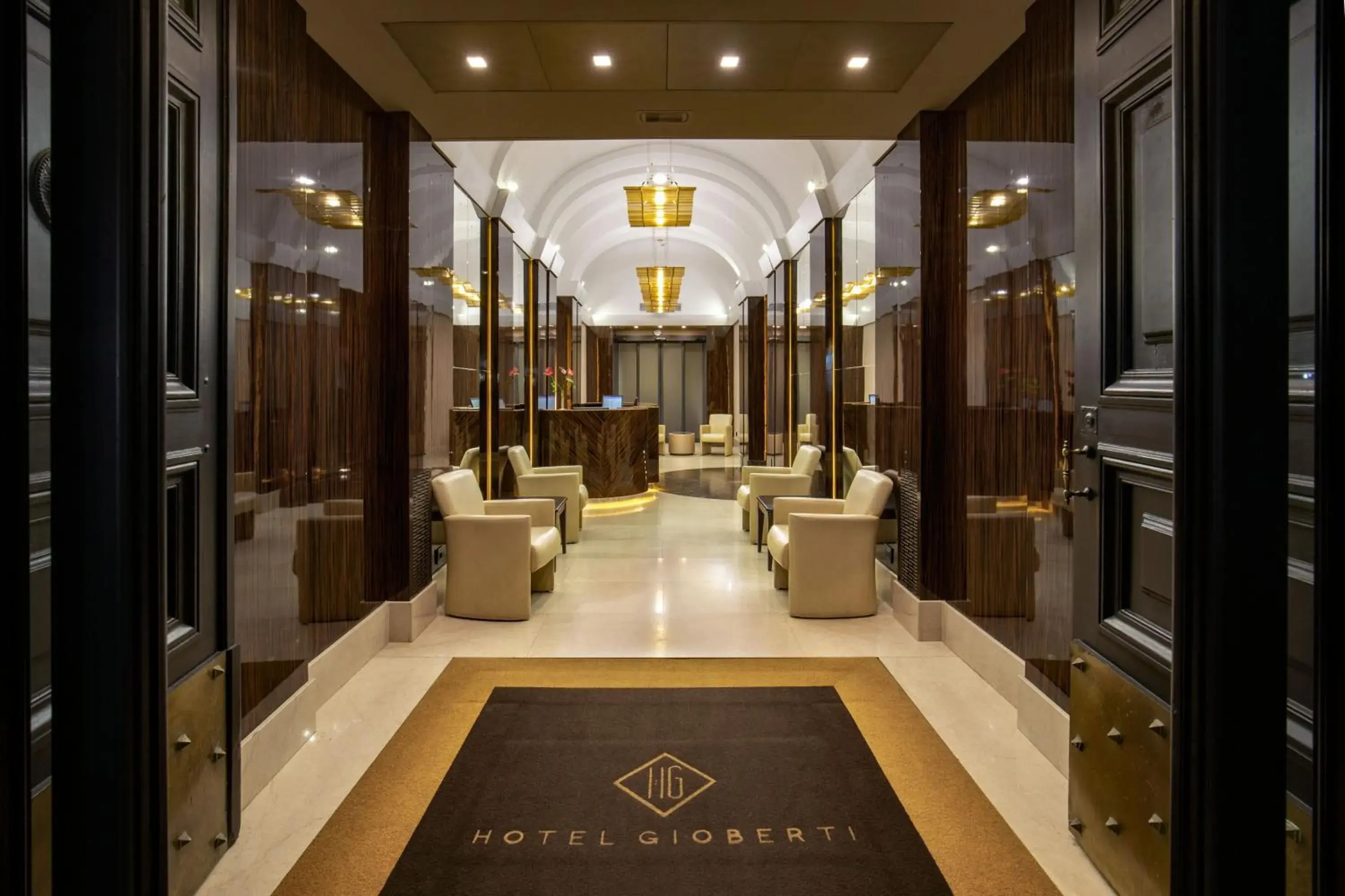 Lobby or reception in Hotel Gioberti Lobby or reception in Hotel Gioberti