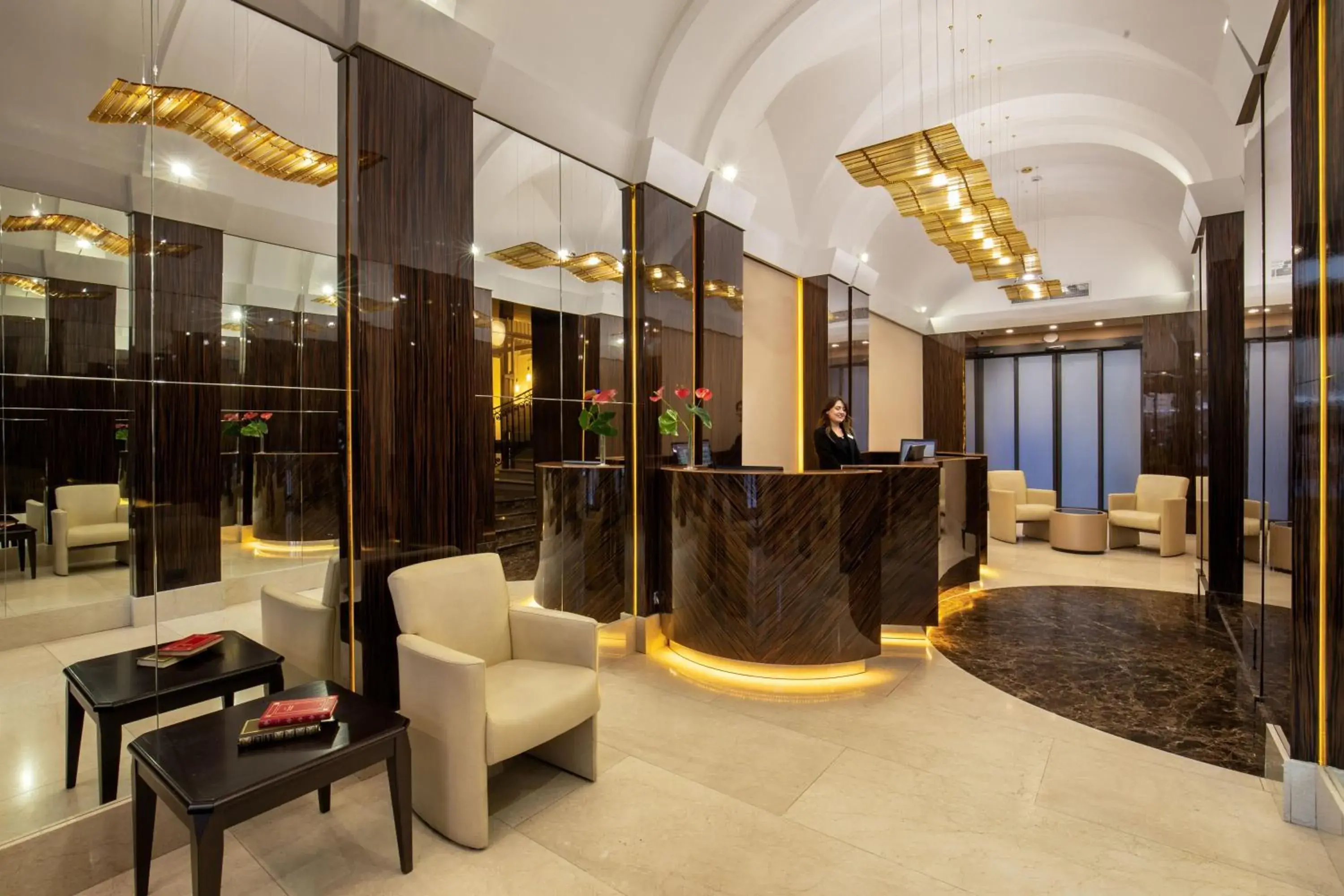 Lobby or reception in Hotel Gioberti Lobby or reception in Hotel Gioberti