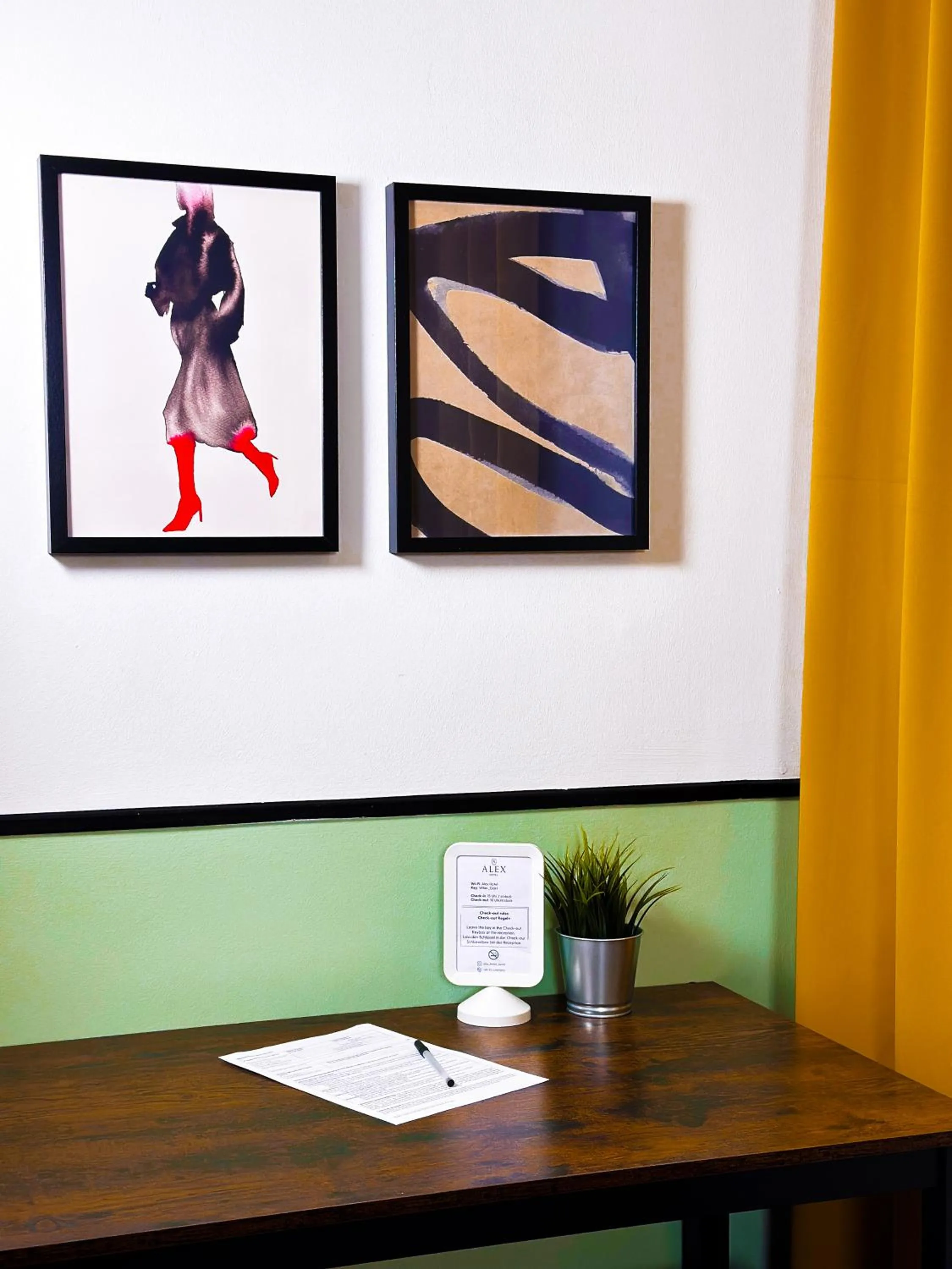 Decorative detail in Hotel Alex Berlin