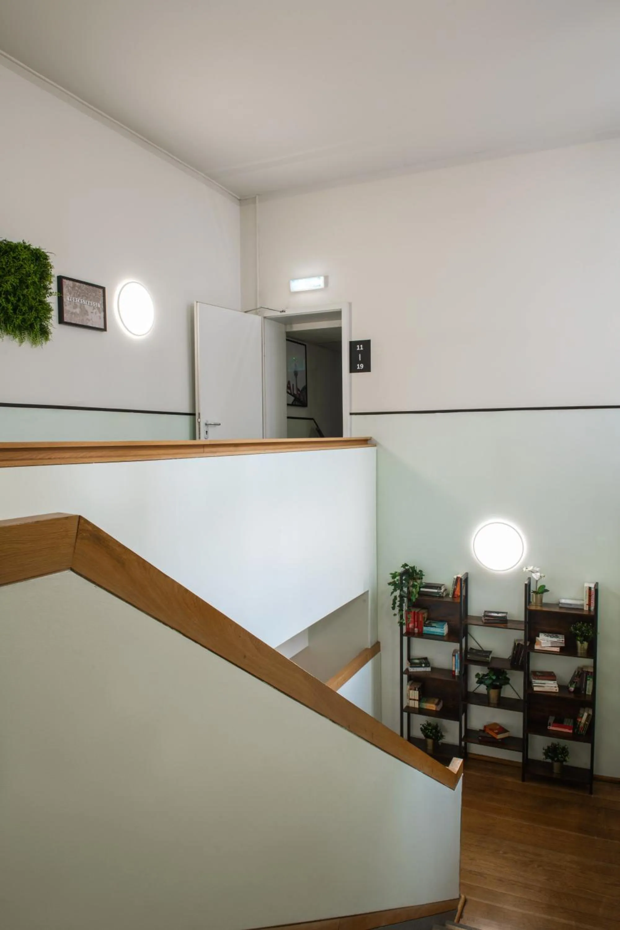 Communal lounge/ TV room in Hotel Alex Berlin