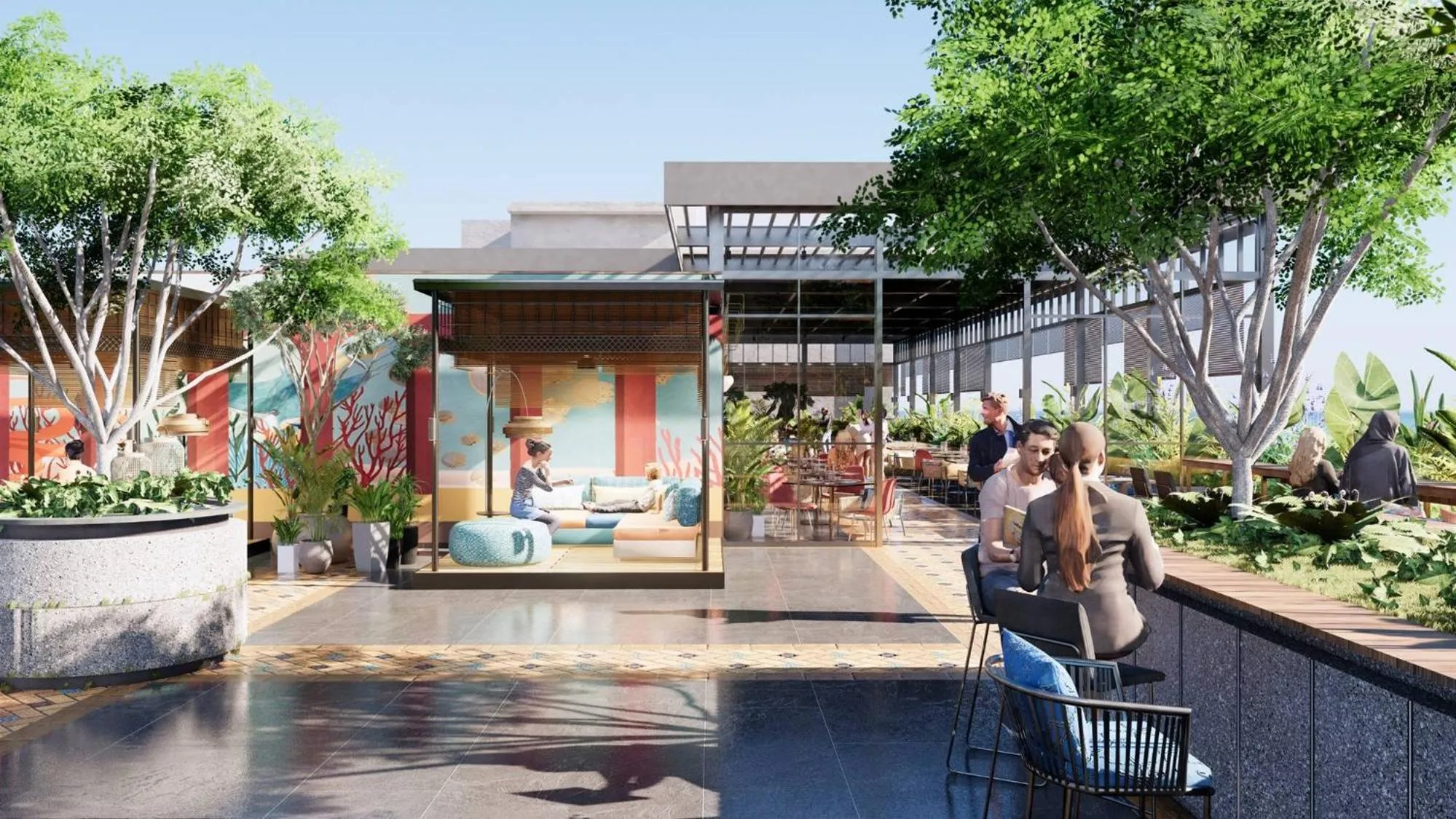 Seating area in Zone By The Park Gopalpur