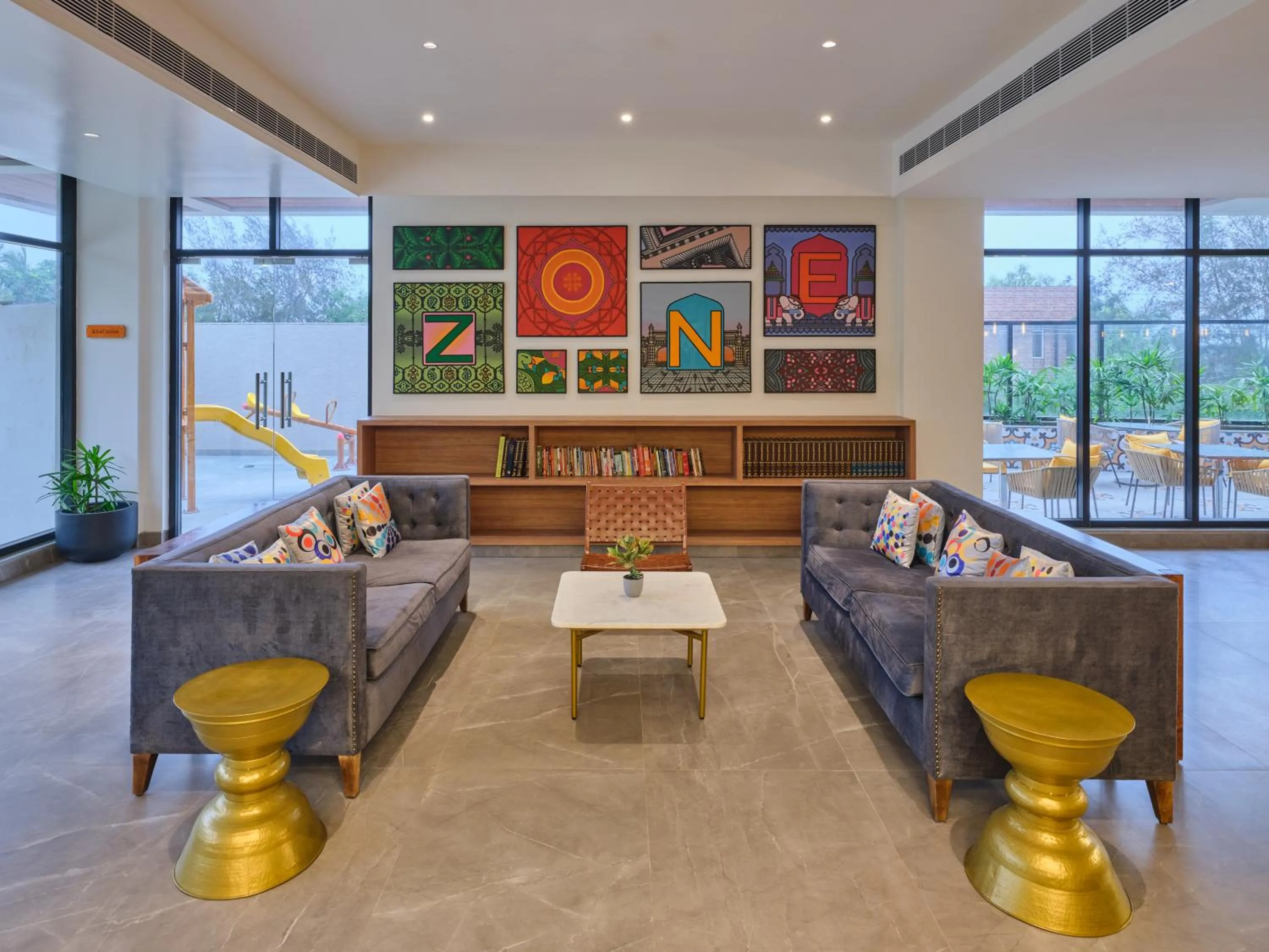 Seating area in Zone By The Park Gopalpur