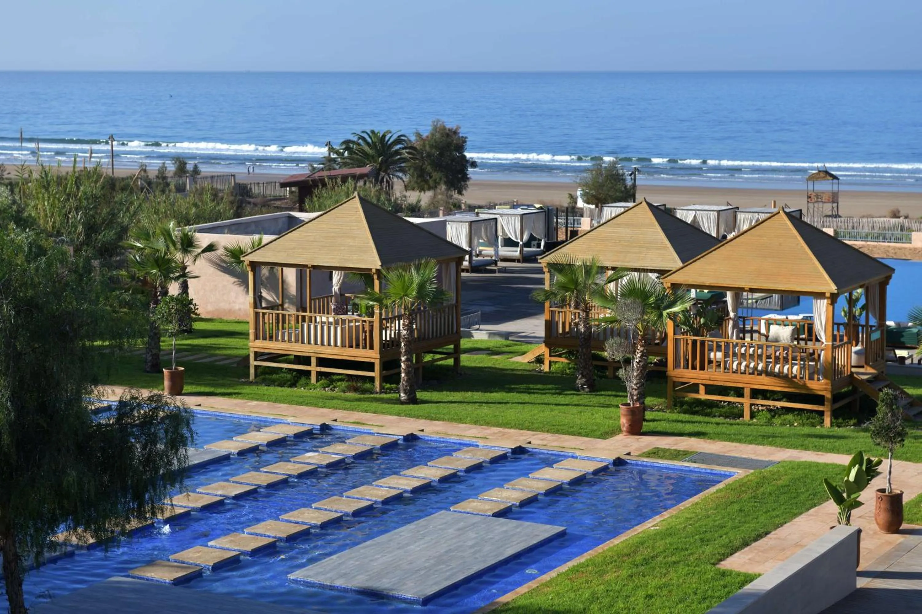 Pool view in Hilton Taghazout Bay Beach Resort & Spa