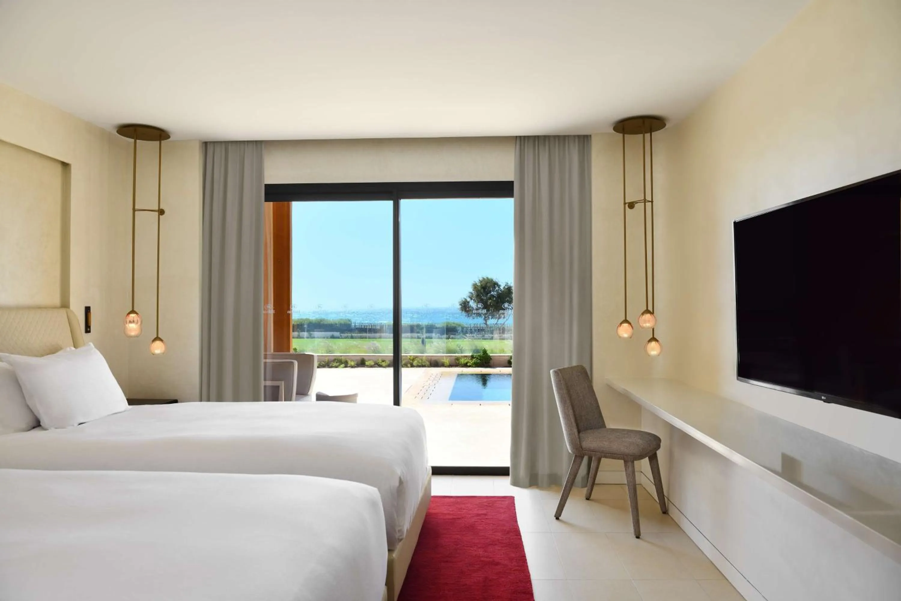 Bed in Hilton Taghazout Bay Beach Resort & Spa