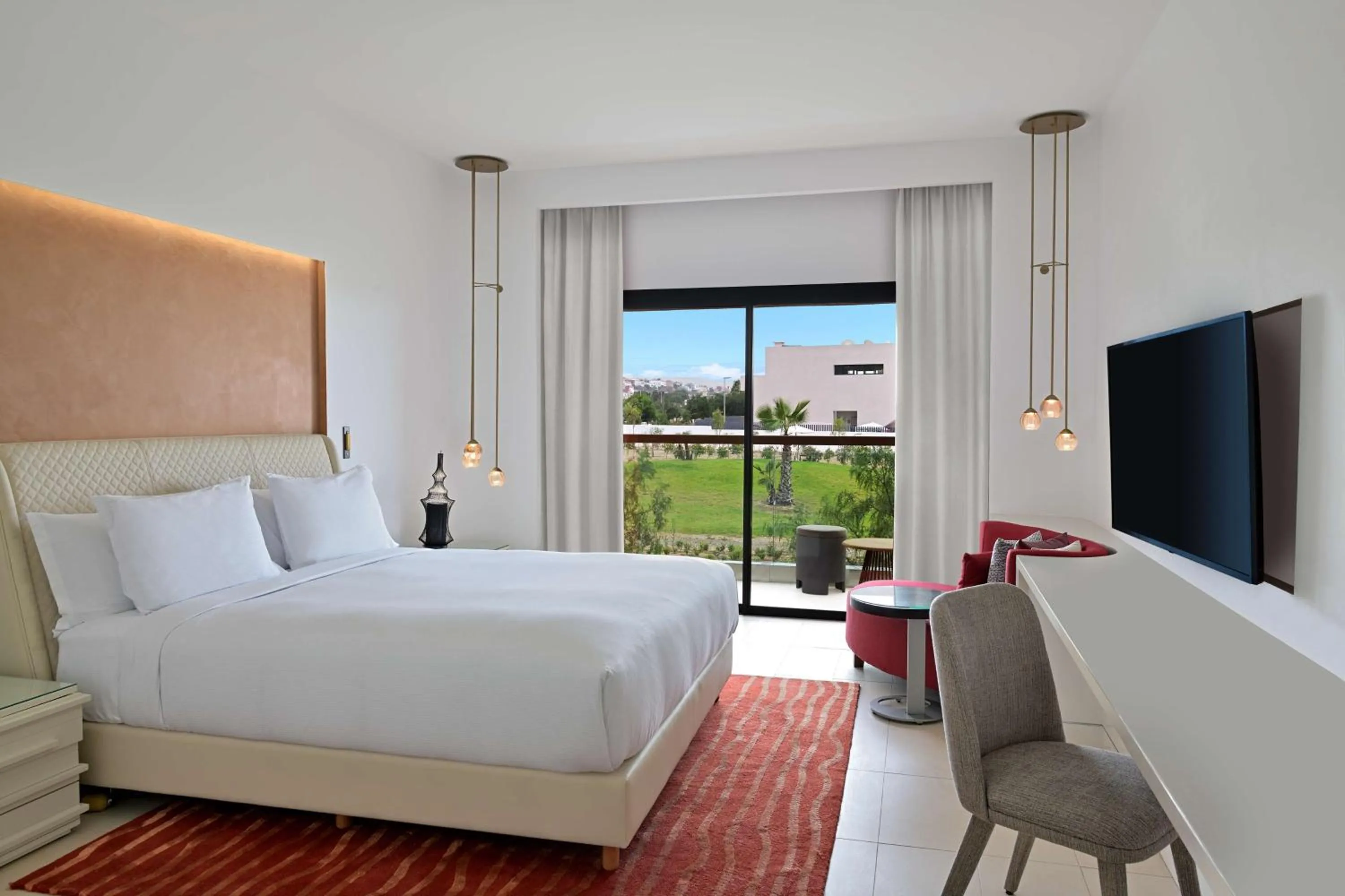 Living room, Bed in Hilton Taghazout Bay Beach Resort & Spa