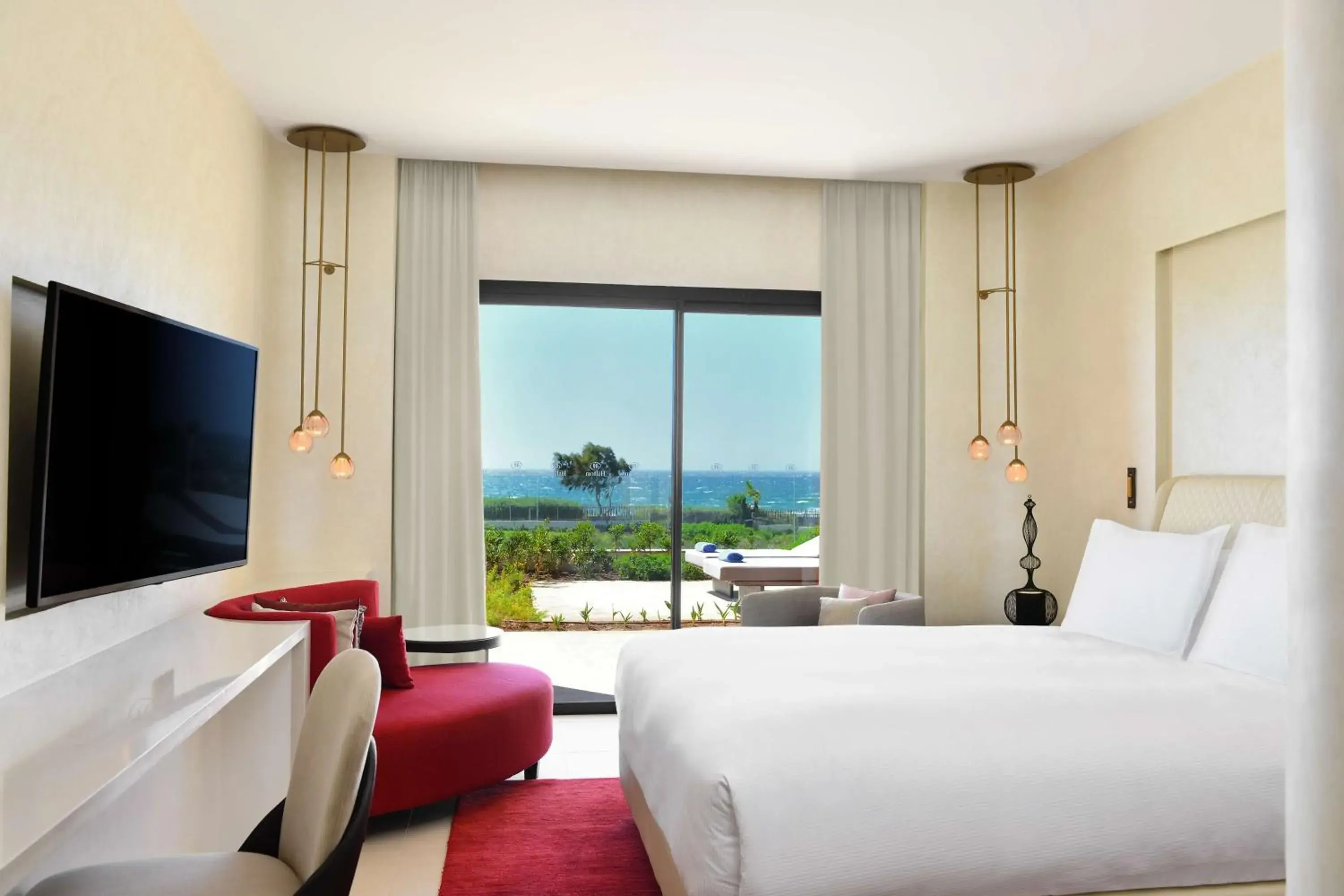 Bed in Hilton Taghazout Bay Beach Resort & Spa Bed in Hilton Taghazout Bay Beach Resort & Spa
