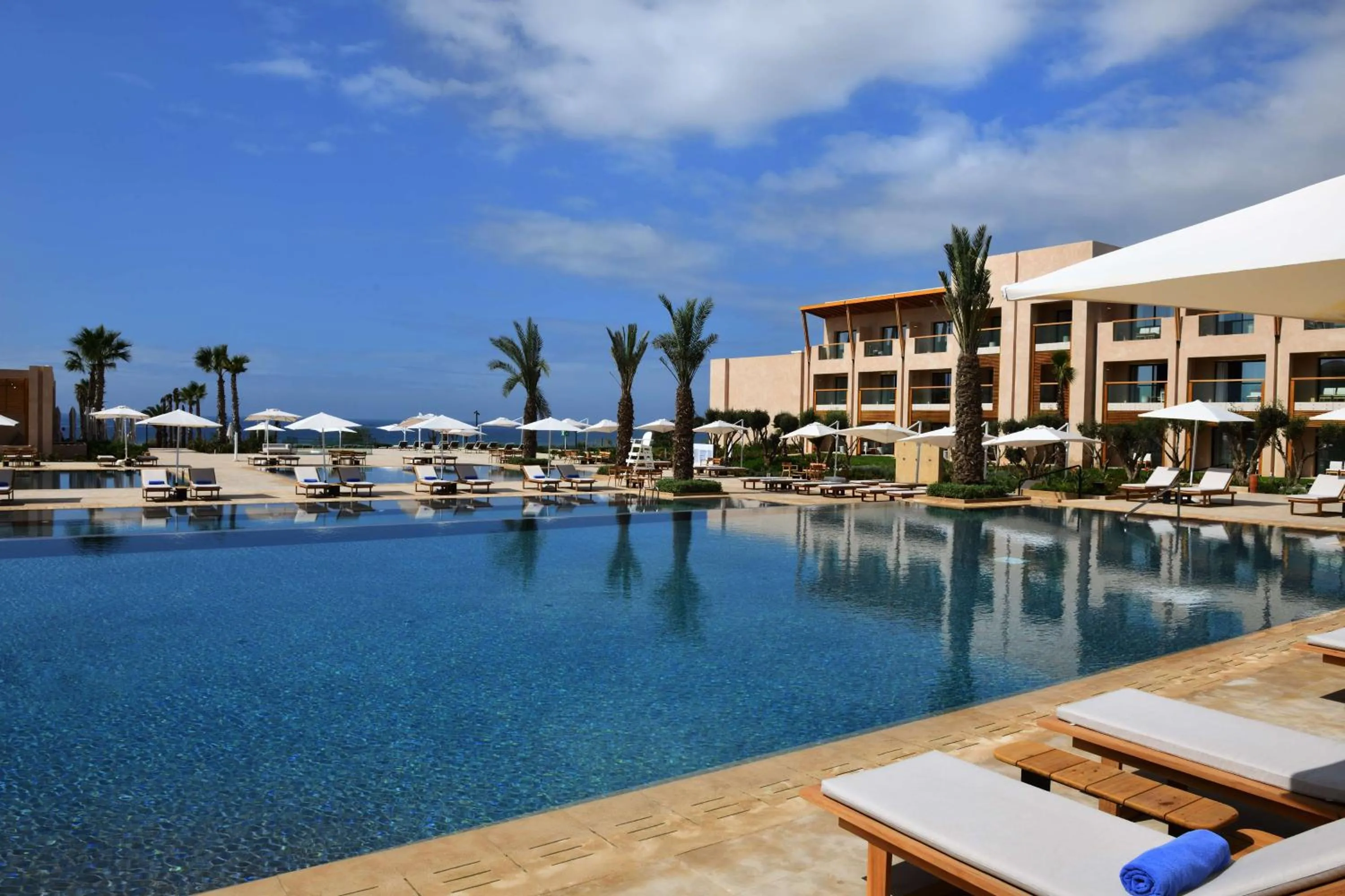 Pool view in Hilton Taghazout Bay Beach Resort & Spa
