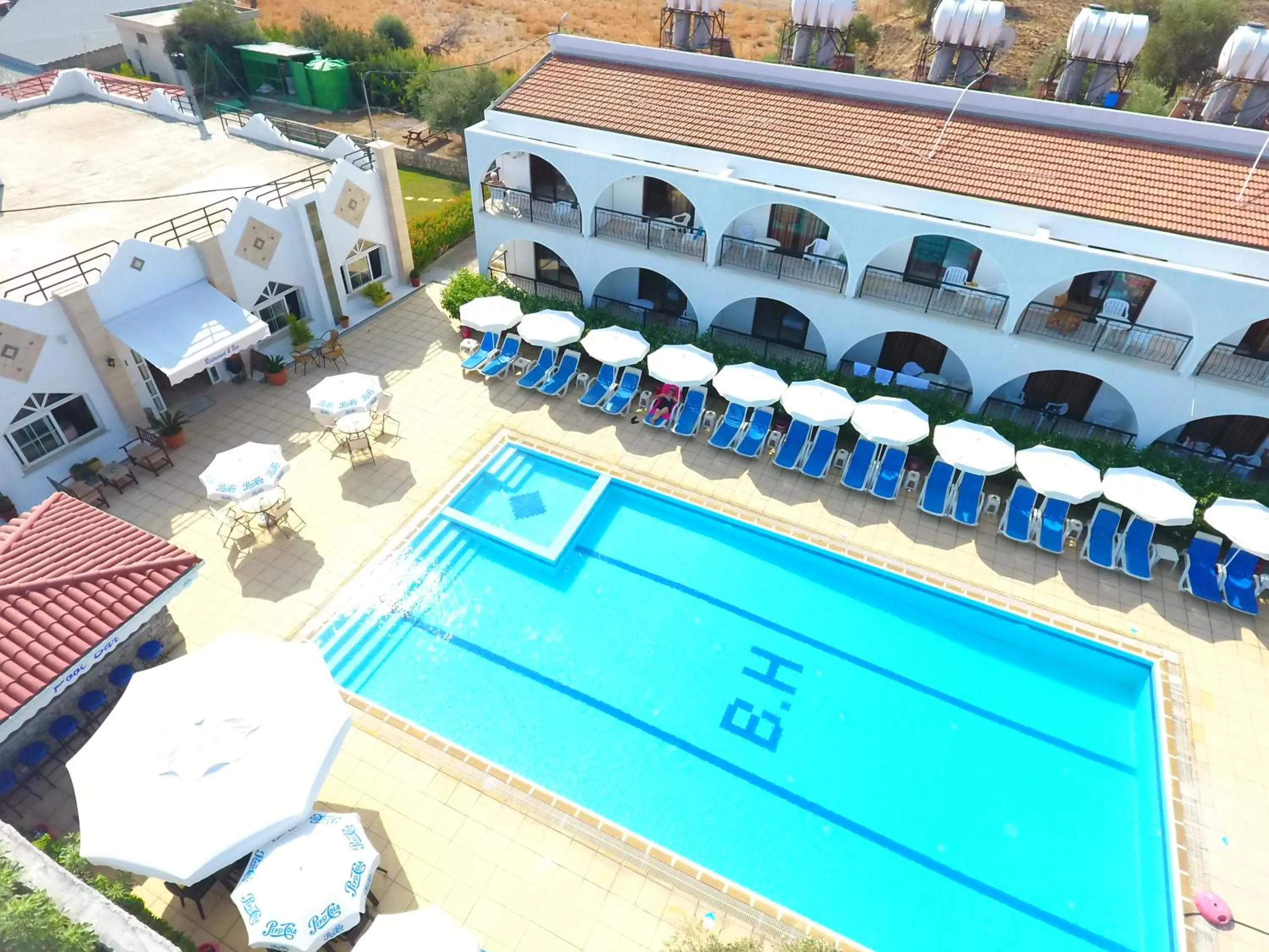 Pool view in Bare Hill Holiday Apartments