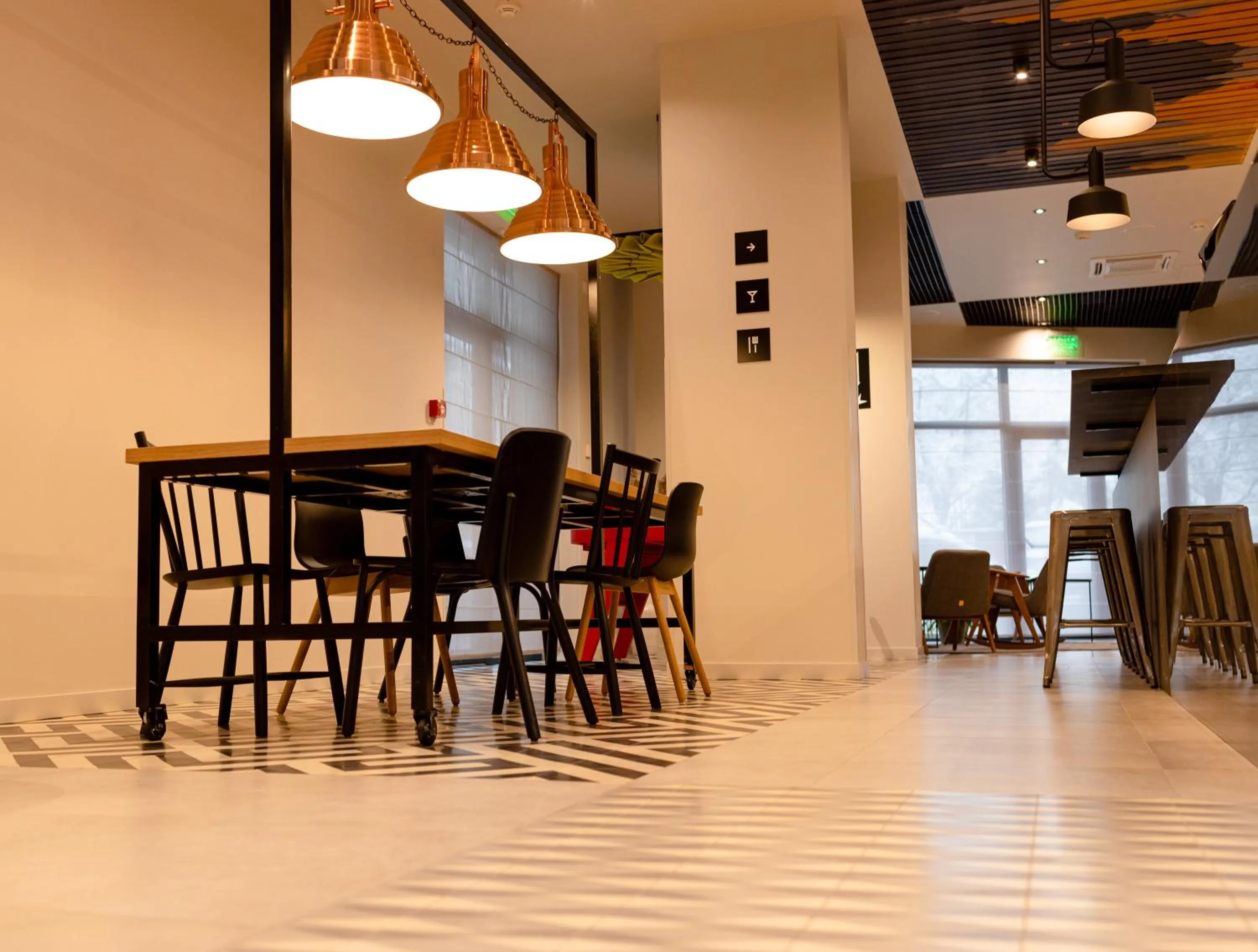 Seating area in ibis Lviv Center