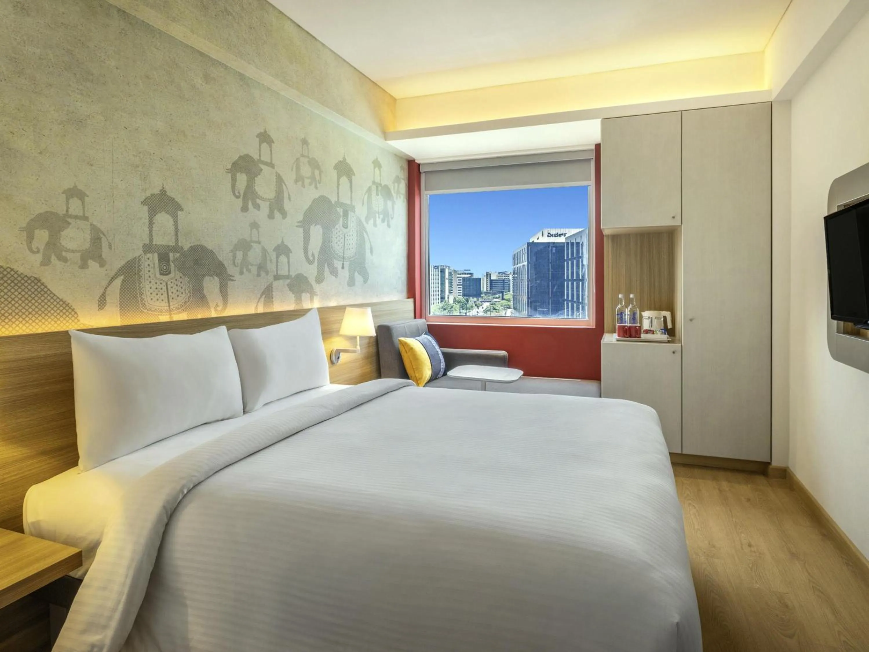 Bedroom, Bed in ibis Bengaluru Hebbal - An Accor Brand