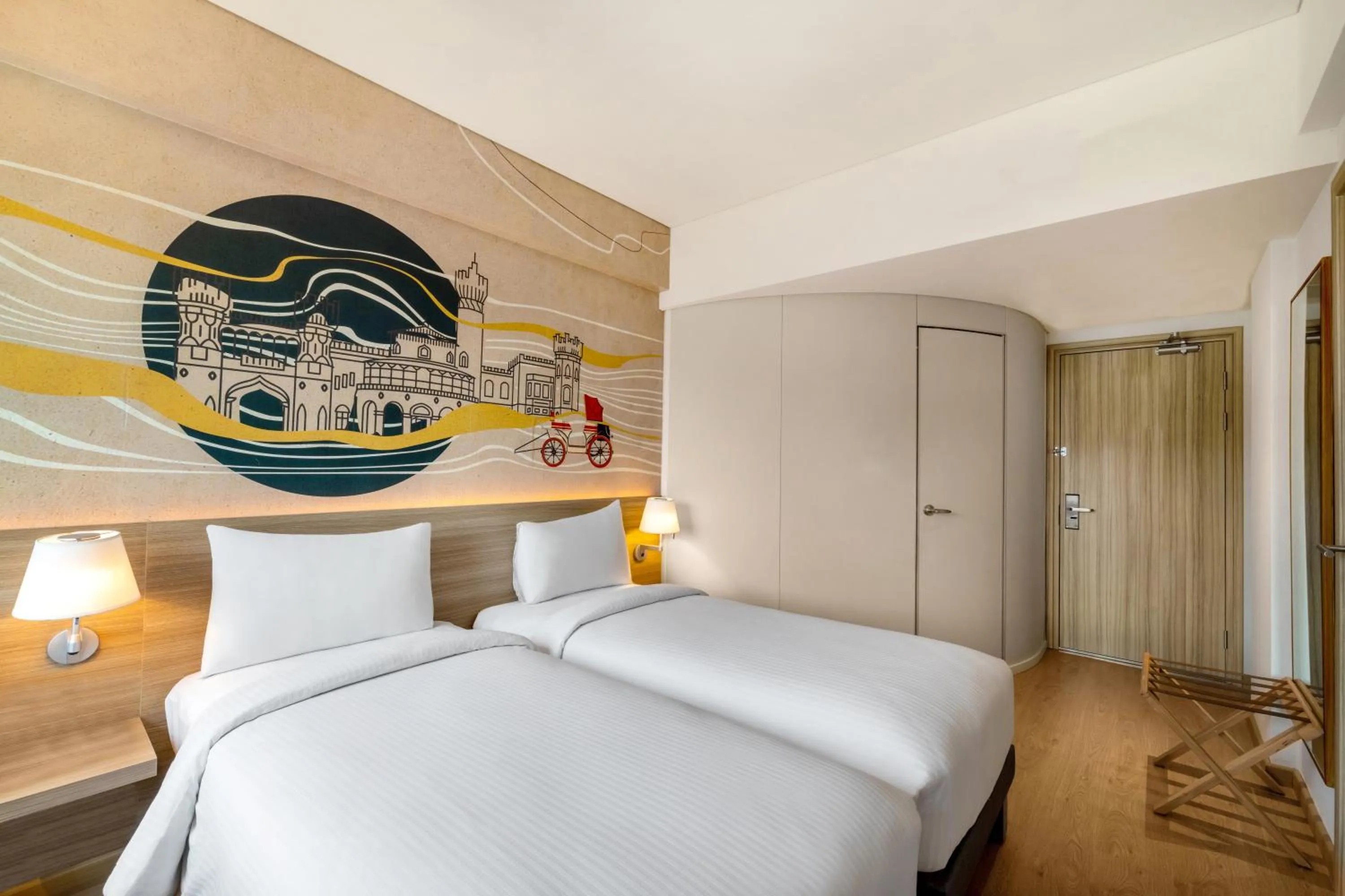 Bed in ibis Bengaluru Hebbal - An Accor Brand