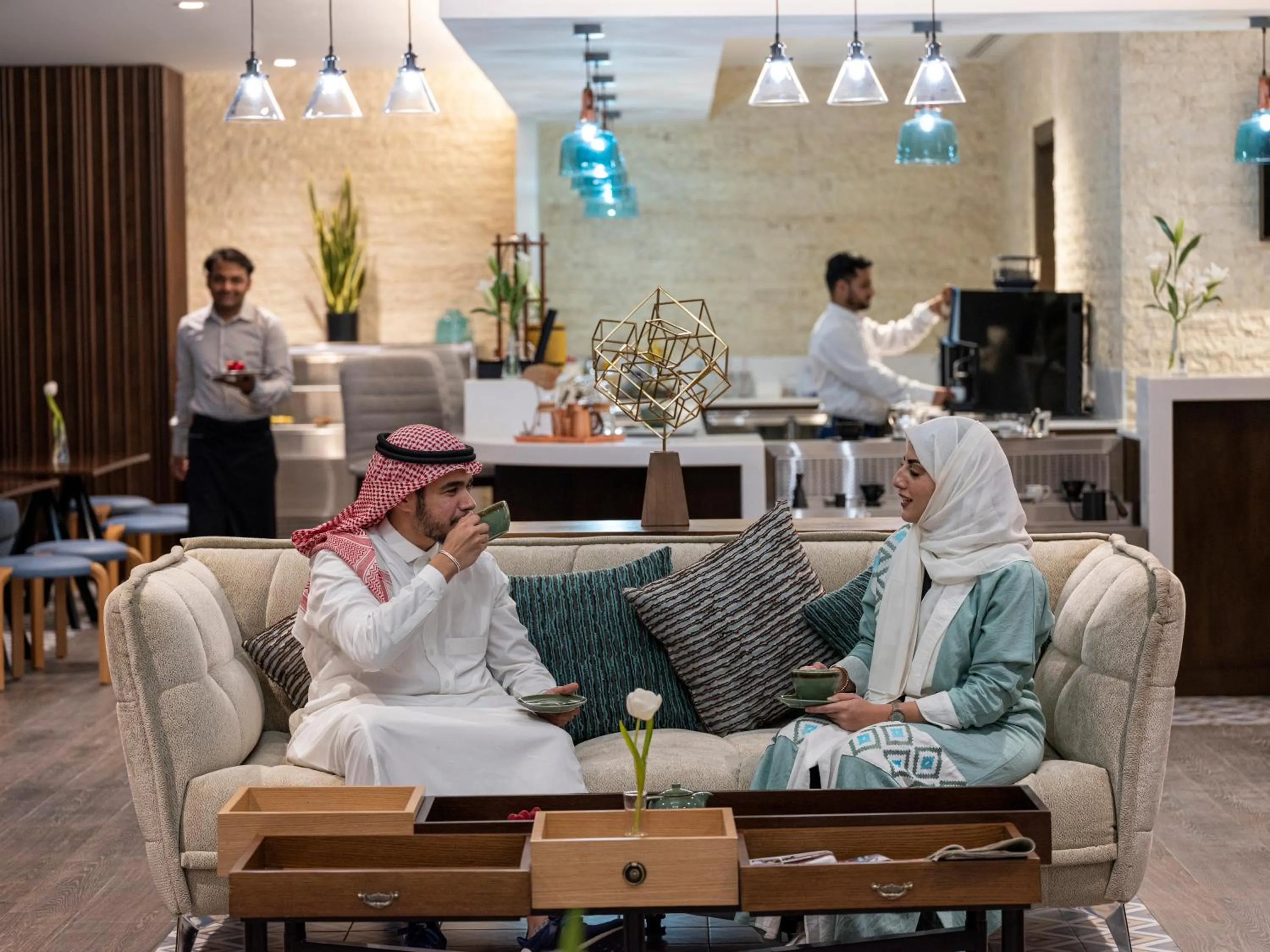 Lounge or bar in Novotel Makkah Thakher City