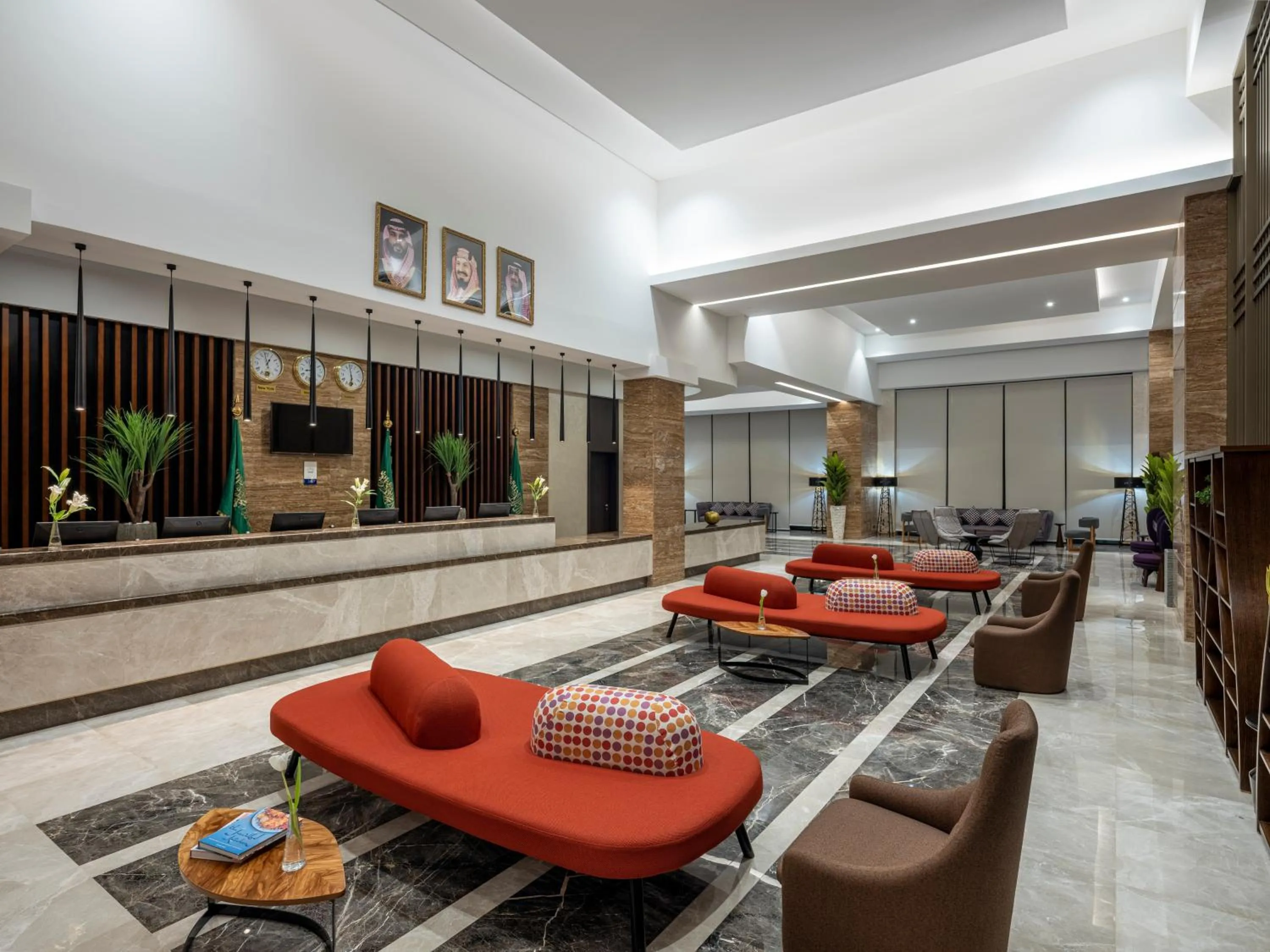 Lobby or reception in Novotel Makkah Thakher City