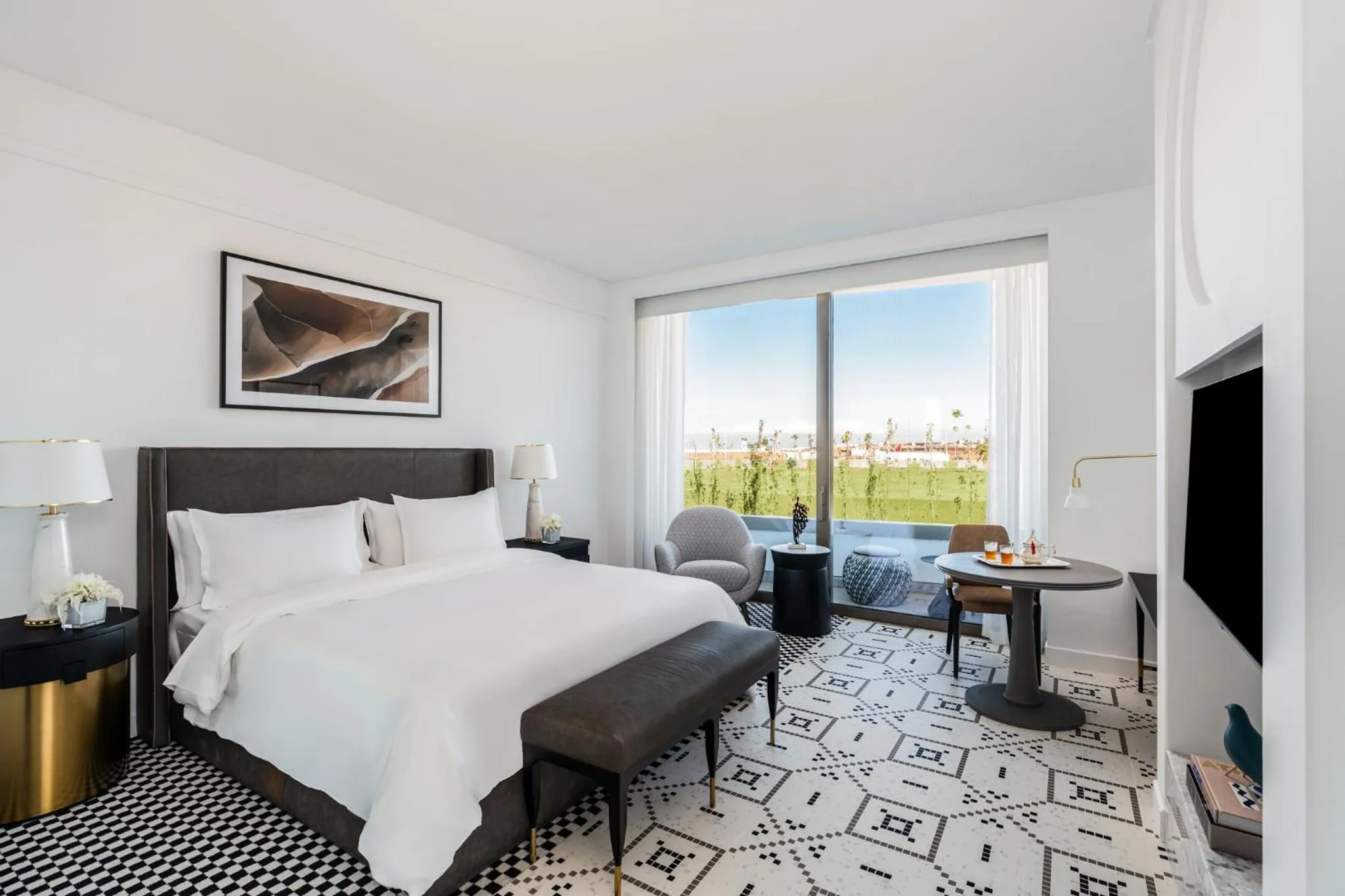 Bedroom, Bed in Fairmont La Marina Rabat Sale Hotel