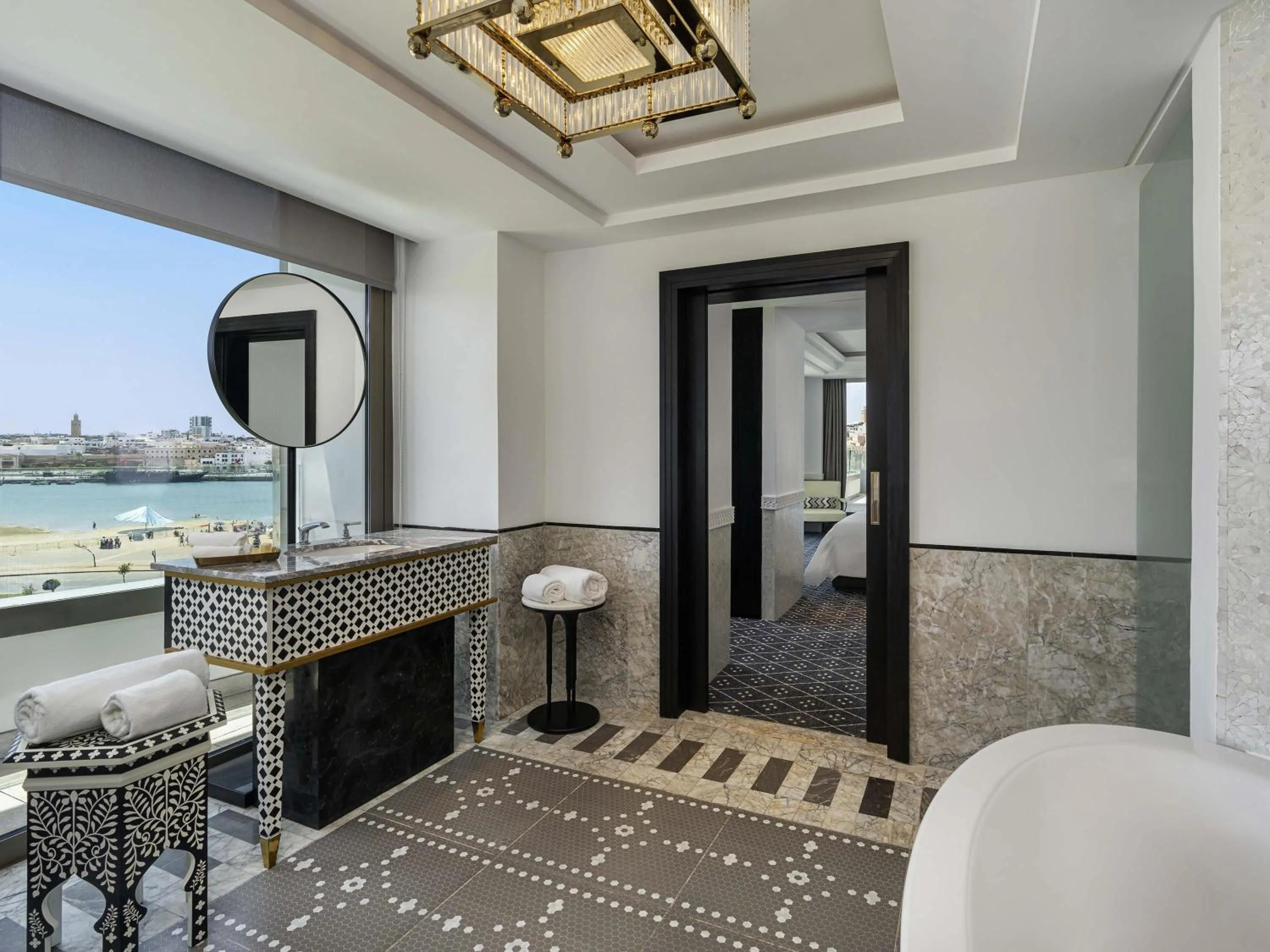 Bedroom in Fairmont La Marina Rabat Sale Hotel