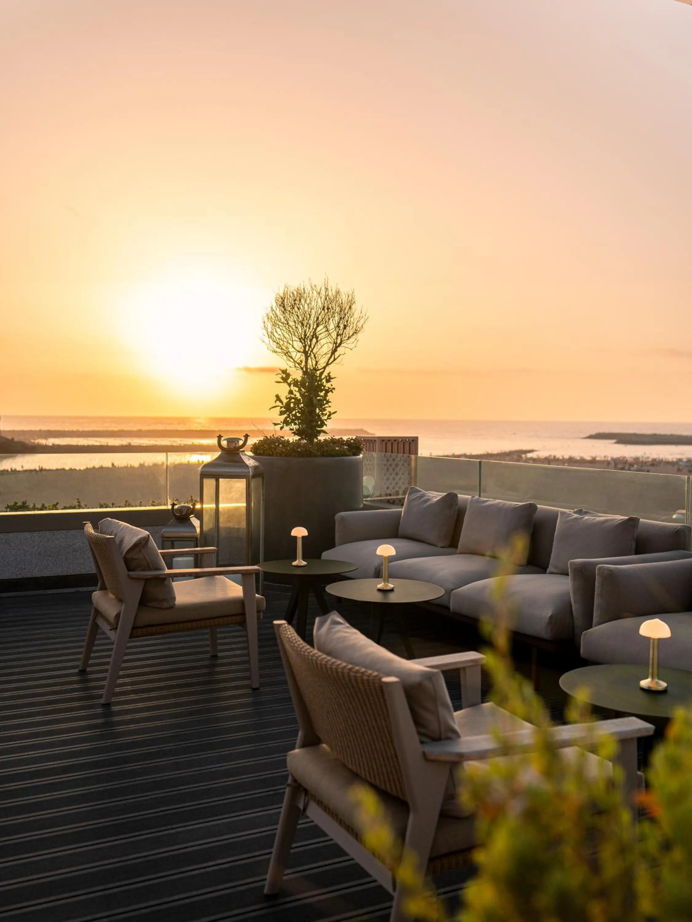 Patio in Fairmont La Marina Rabat Sale Hotel