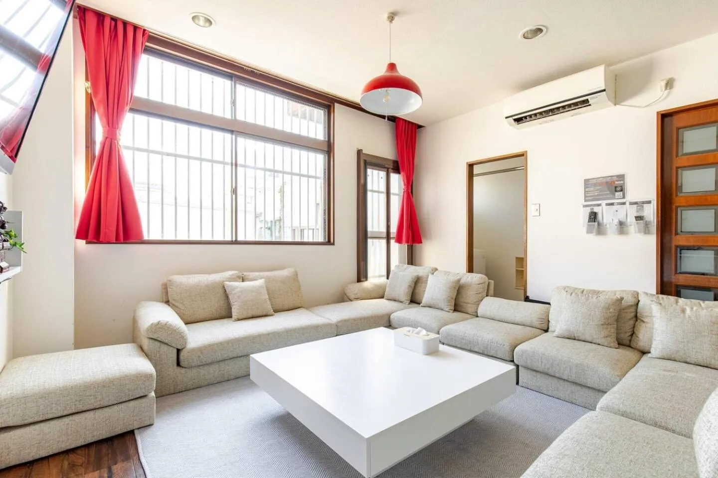 Living room in G'Day Hostel