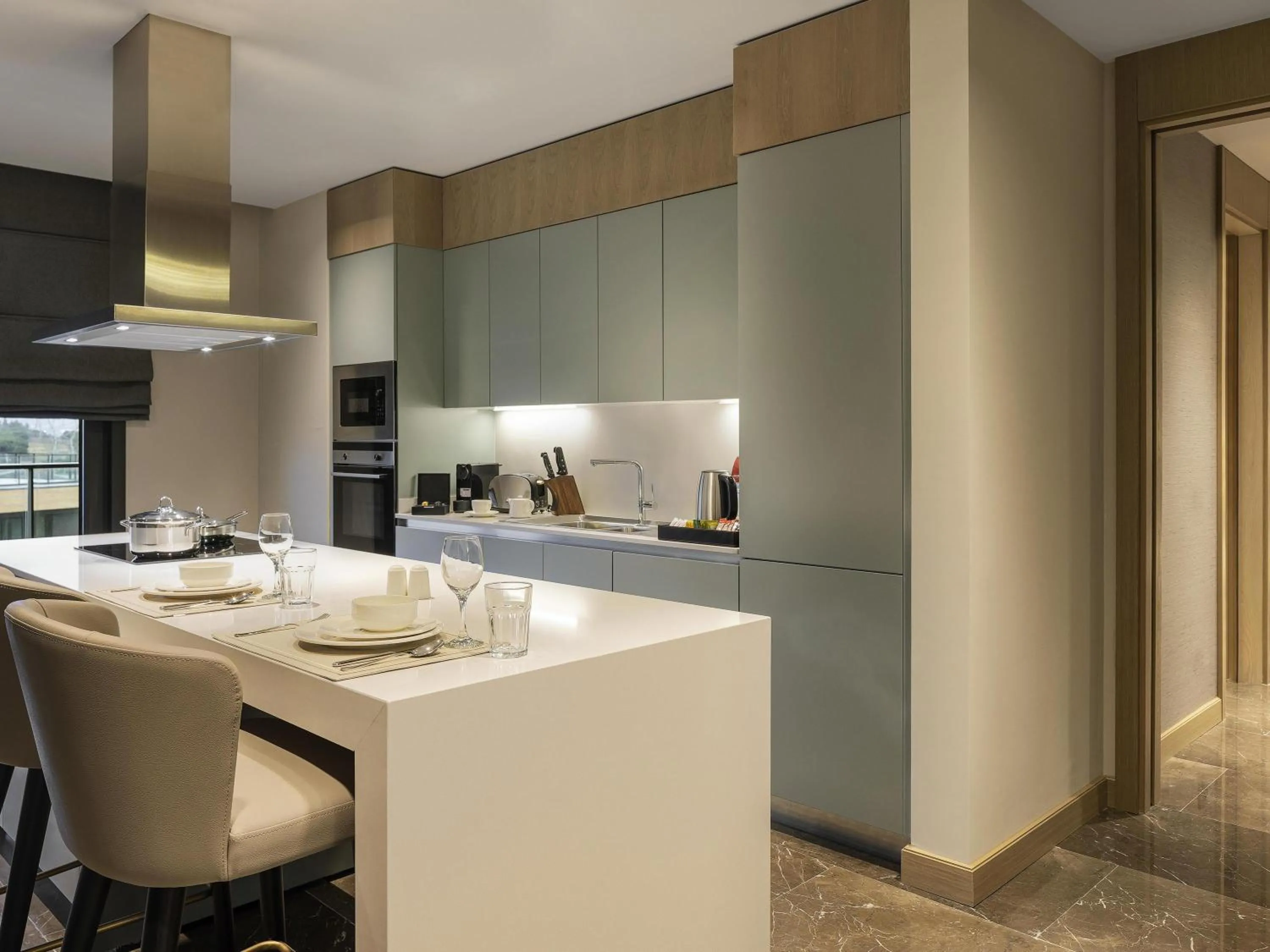 Bedroom in Movenpick Living Istanbul Camlivadi