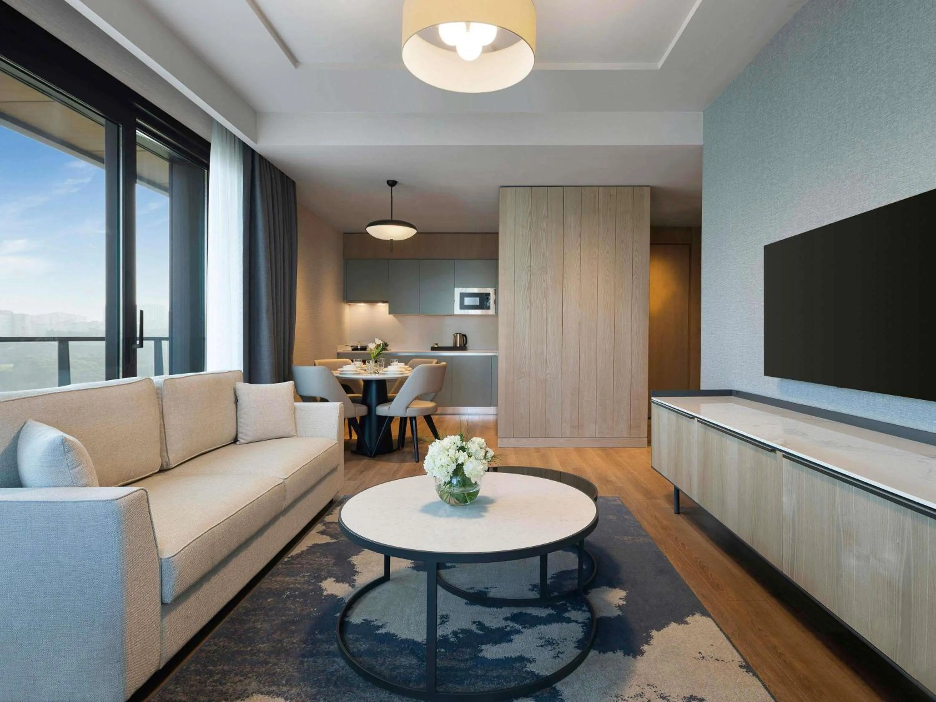 Bedroom in Movenpick Living Istanbul Camlivadi