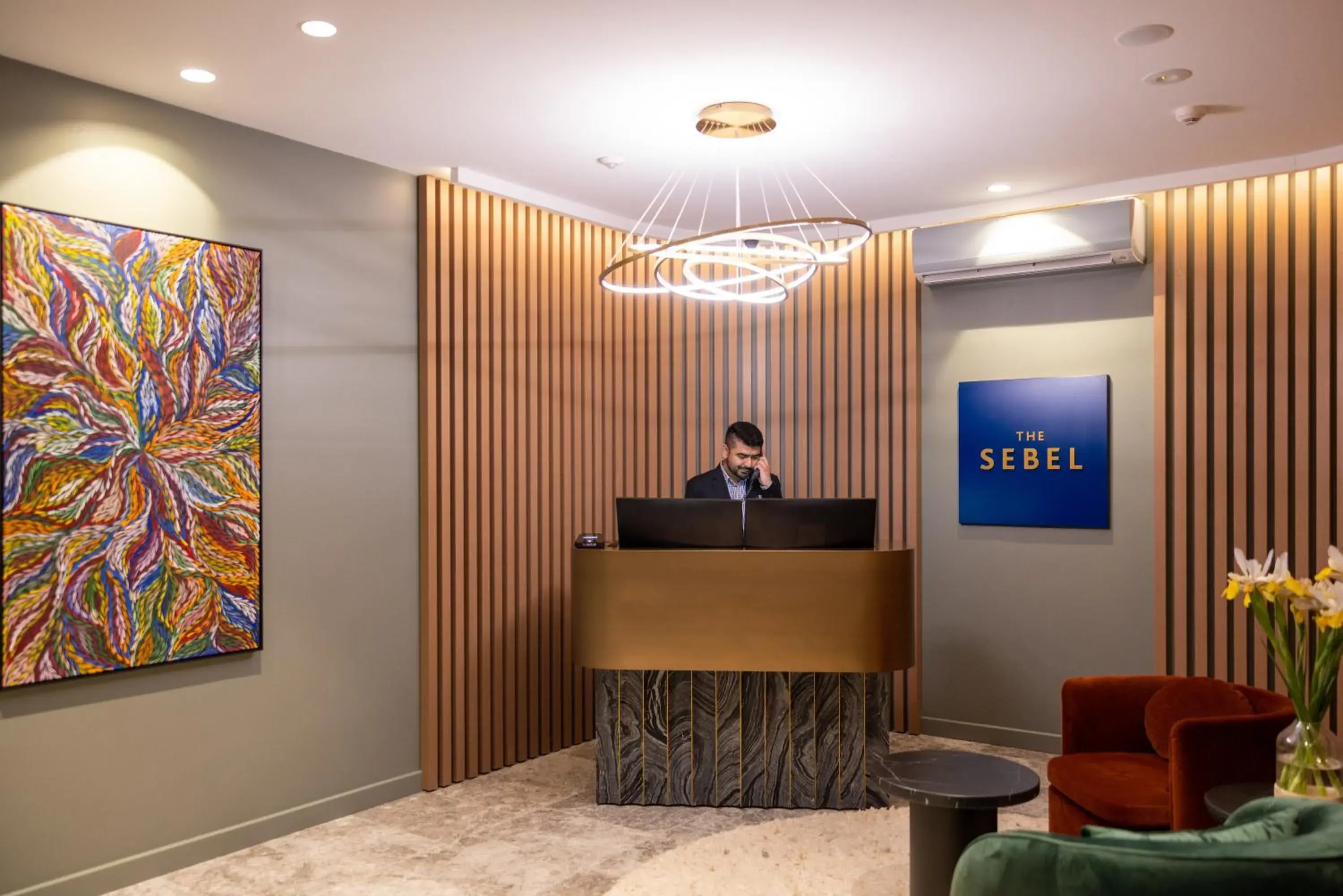 Lobby or reception in The Sebel Canberra Campbell Lobby or reception in The Sebel Canberra Campbell