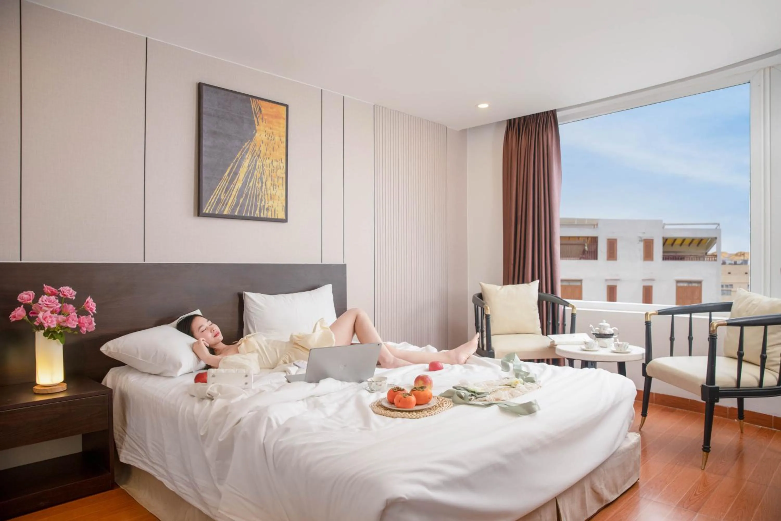 Bed in Haya Hotel