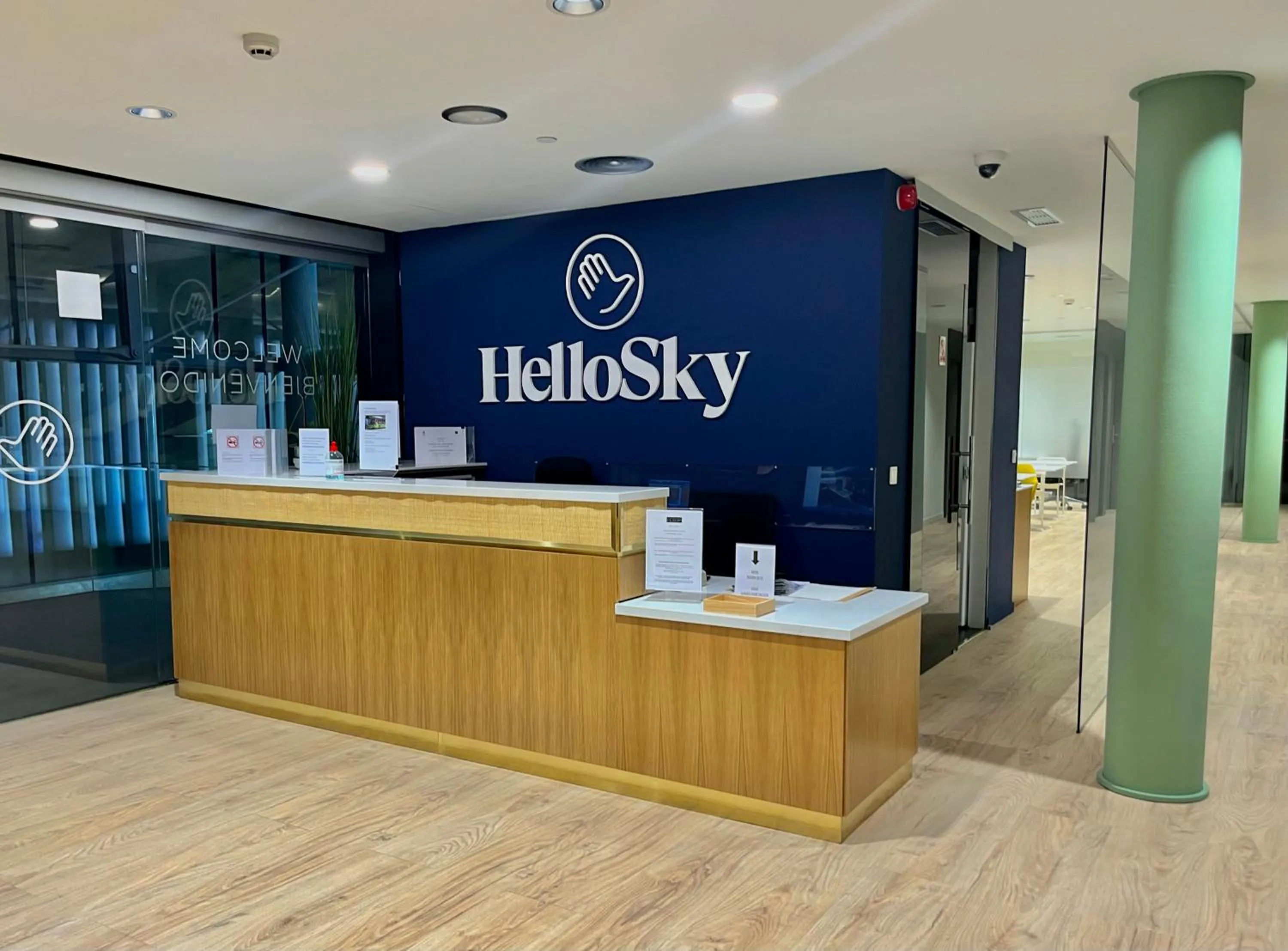 Lobby or reception in HelloSky Air Rooms Madrid