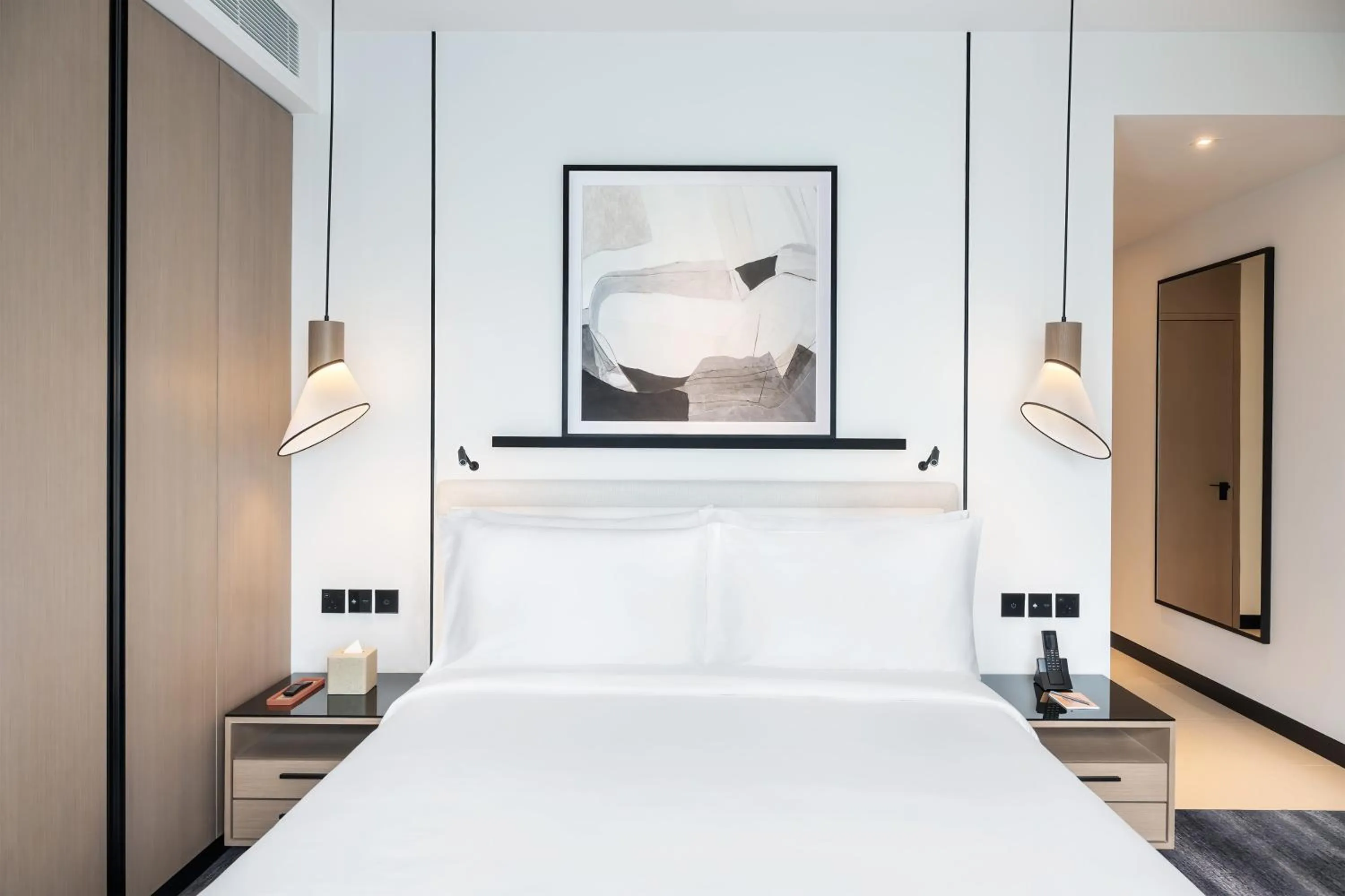 Bed in Vida Dubai Marina & Yacht Club