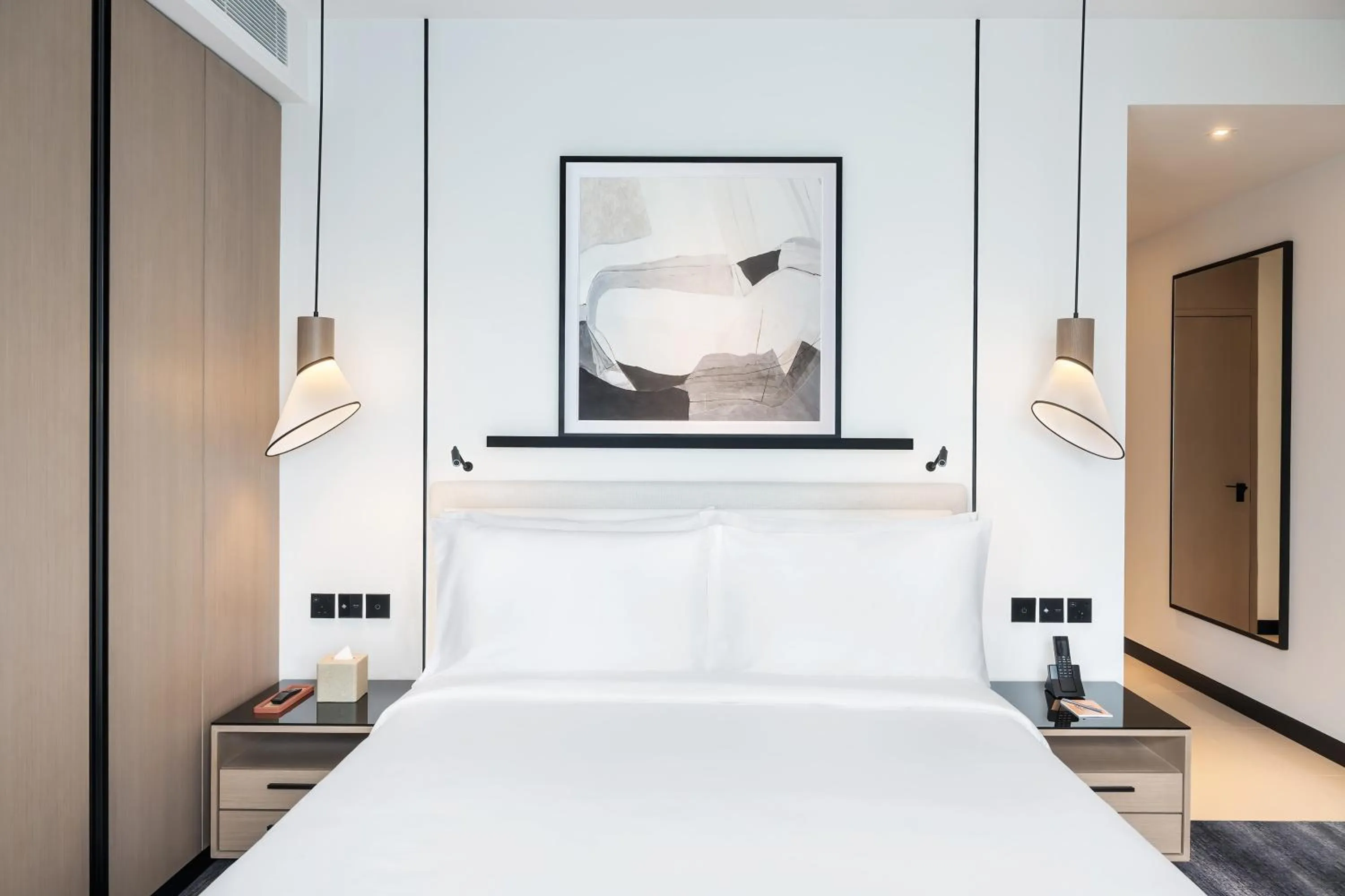 Bed in Vida Dubai Marina & Yacht Club