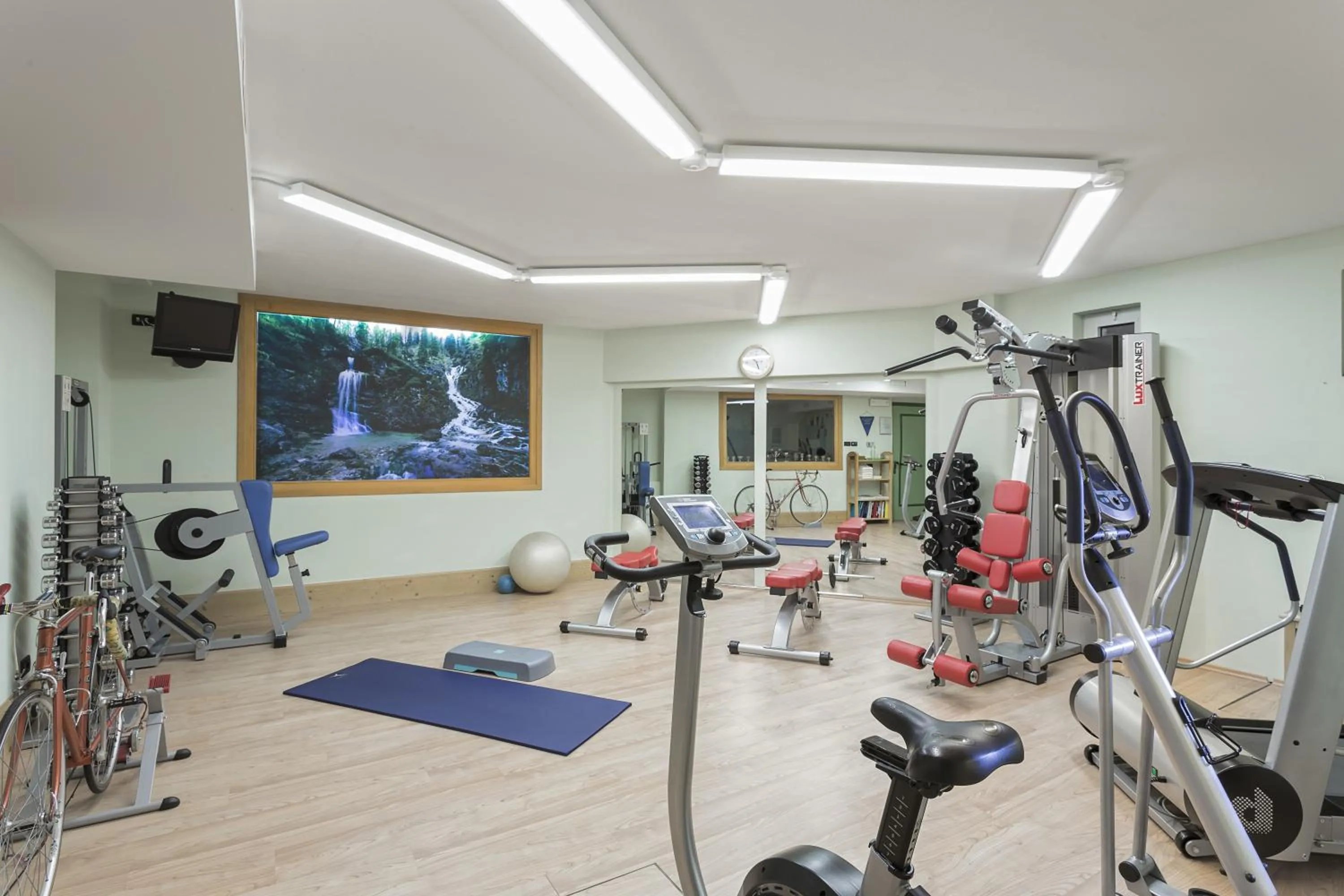 Fitness centre/facilities in Hotel Chalet Del Sogno