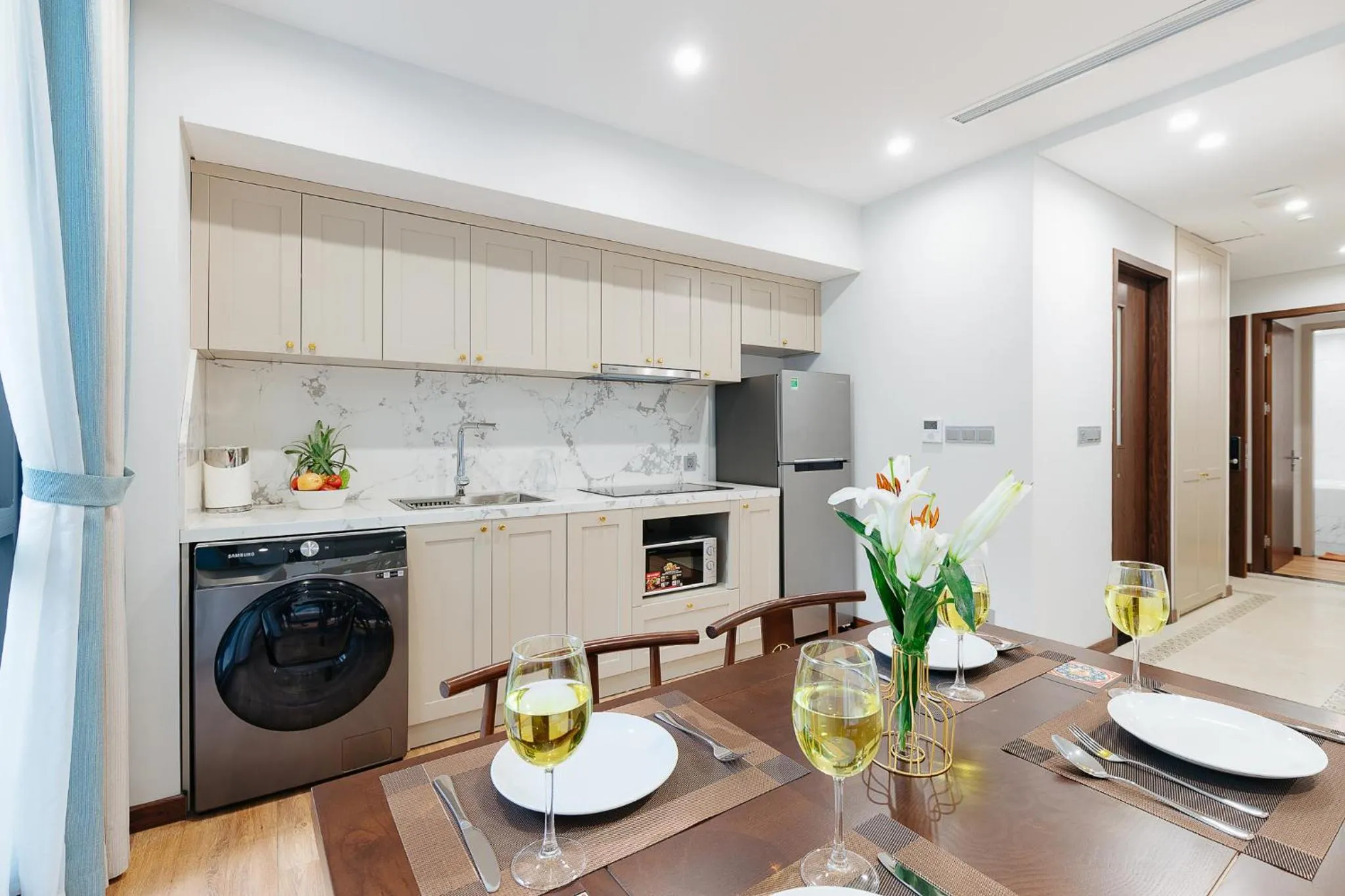 Kitchen or kitchenette in Margaery Boutique Apartment & Skyon9 Rooftop Bar
