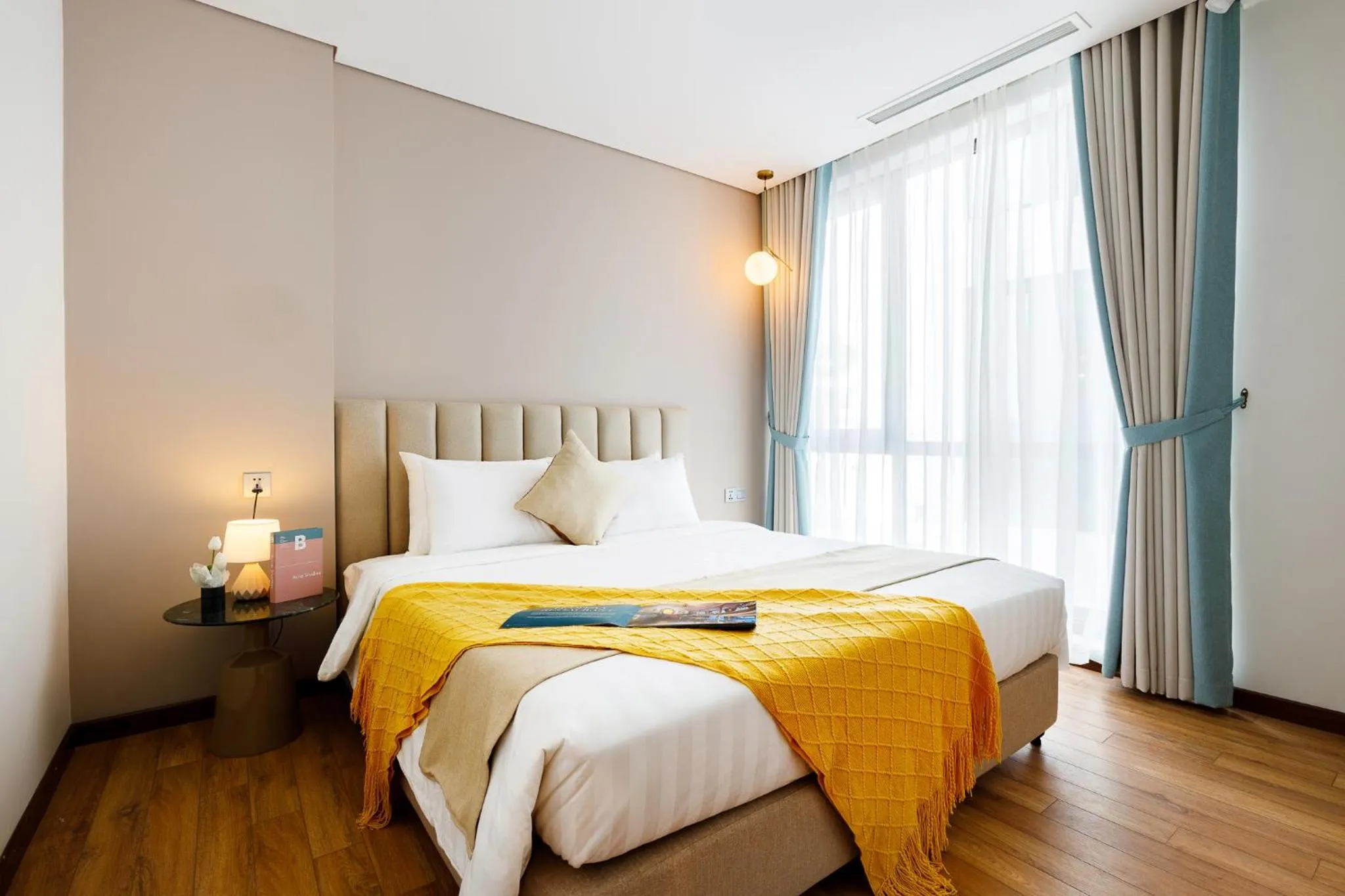 Bed in Margaery Boutique Apartment & Skyon9 Rooftop Bar