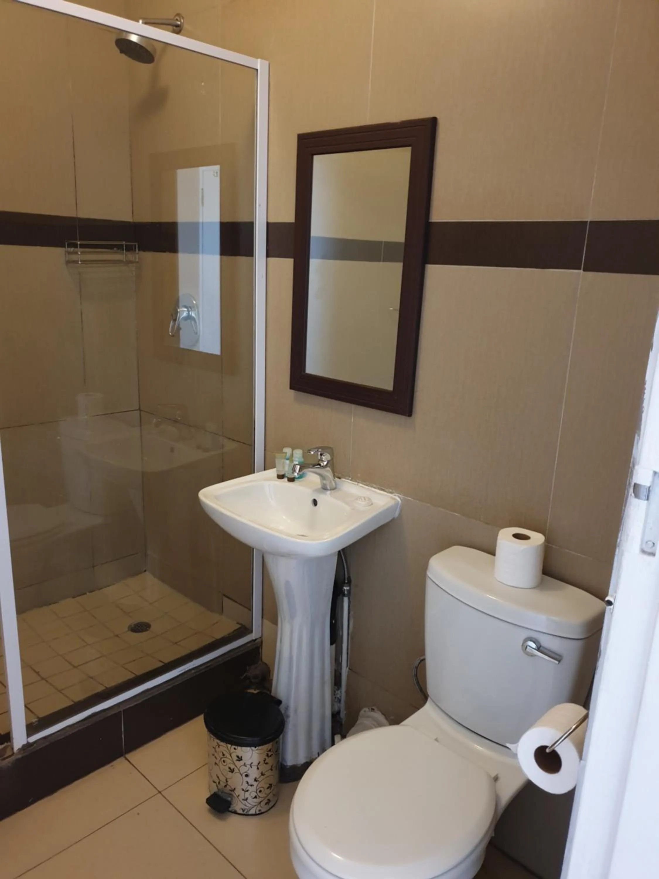 Shower in Cube Hotel