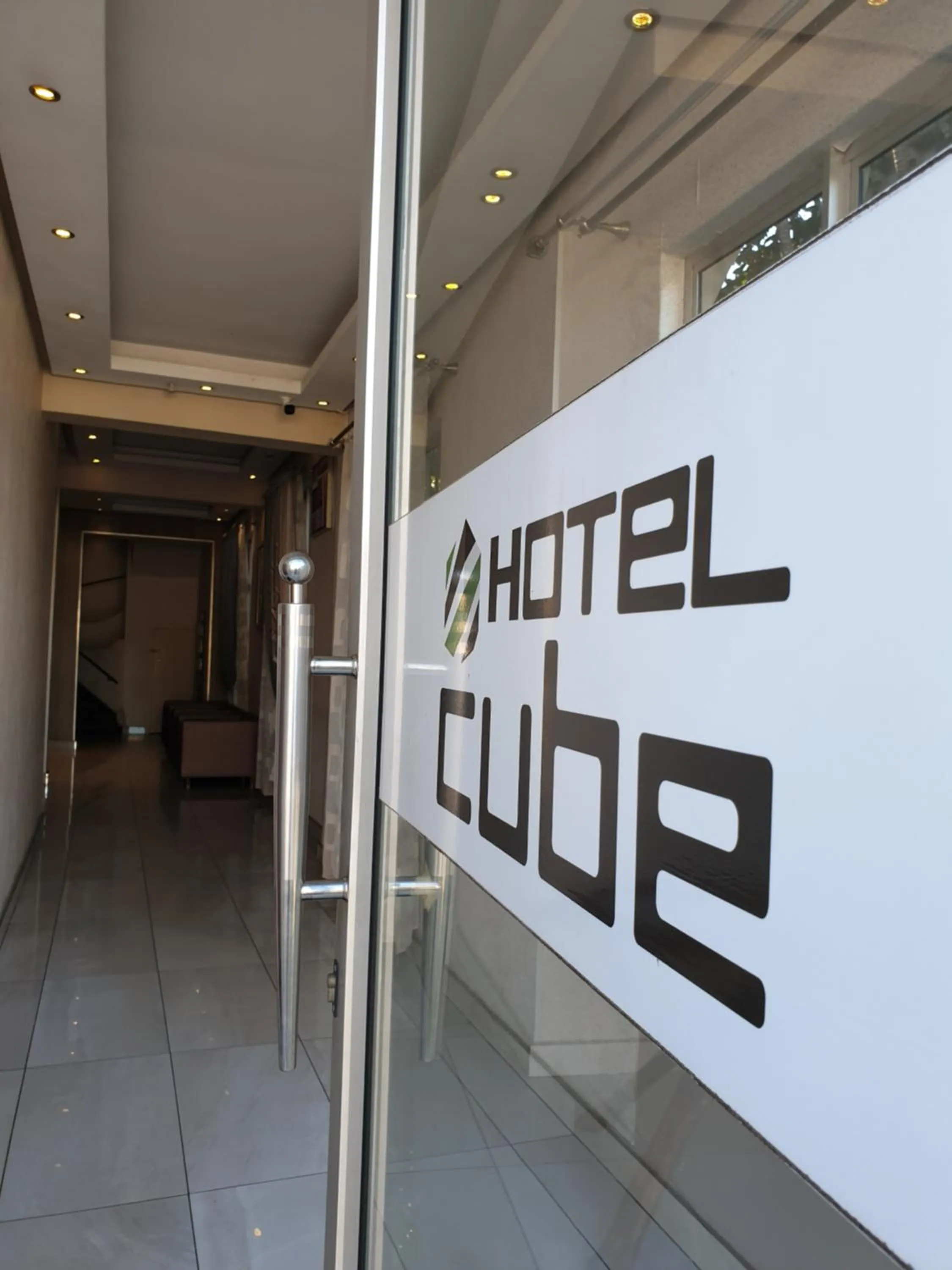 Facade/entrance in Cube Hotel