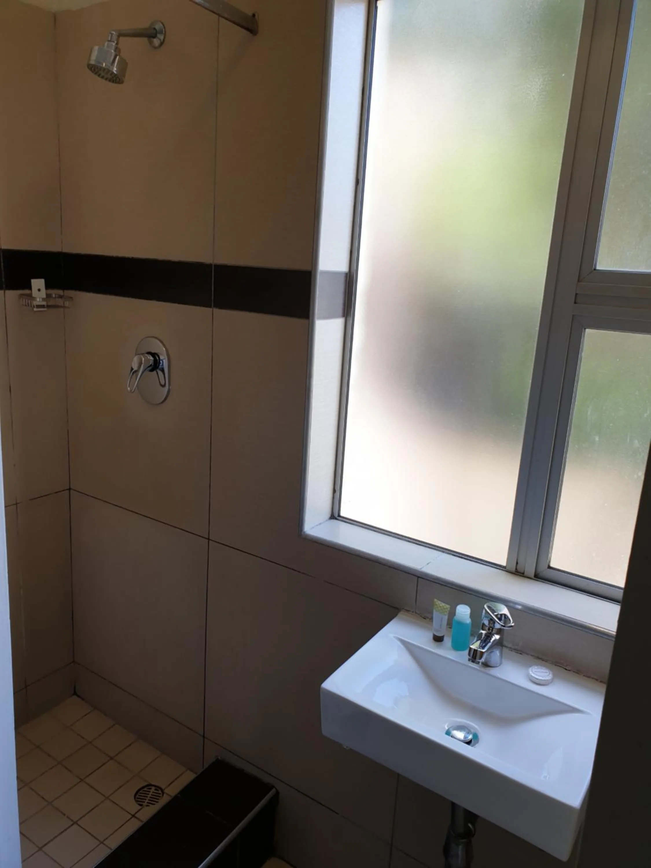 Shower in Cube Hotel